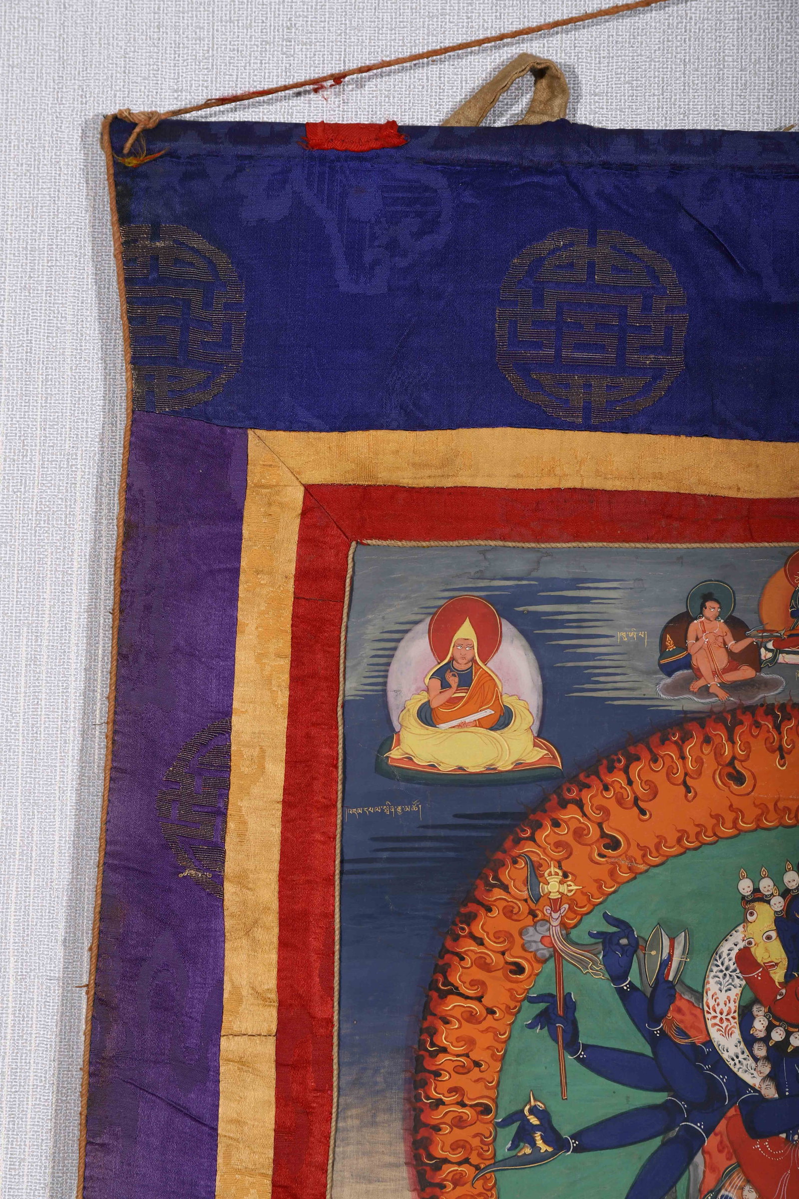 A Chinese Buddhist Thangka Scroll - 7