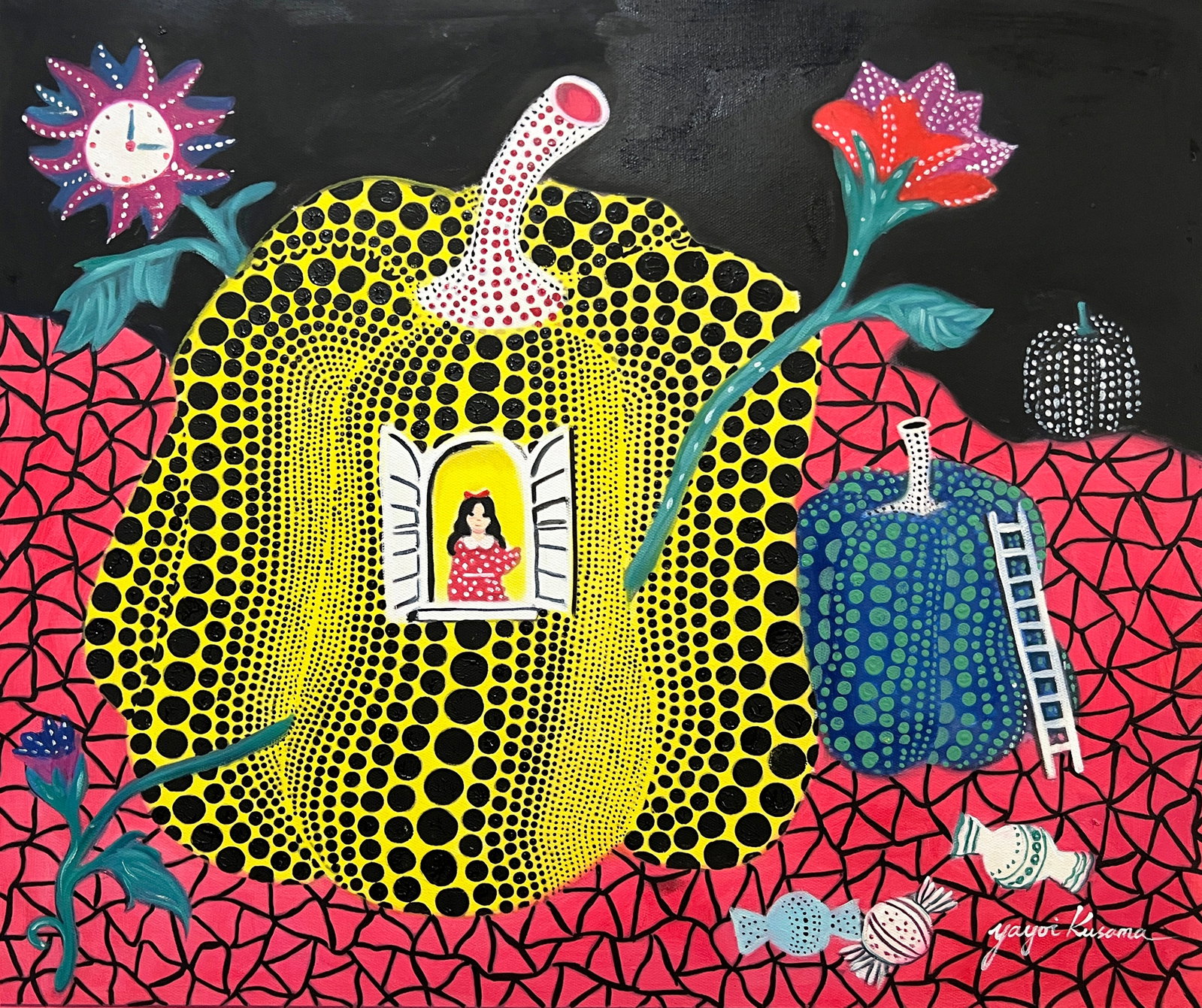 Yayoi Kusama. Fairytale. Oil on Canvas (1 of 7)