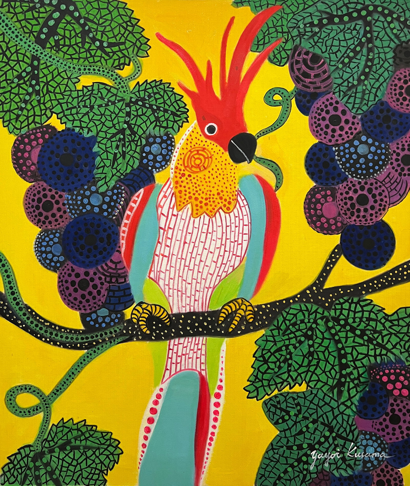 Yayoi Kusama. Pigeon. Oil on Canvas (1 of 6)