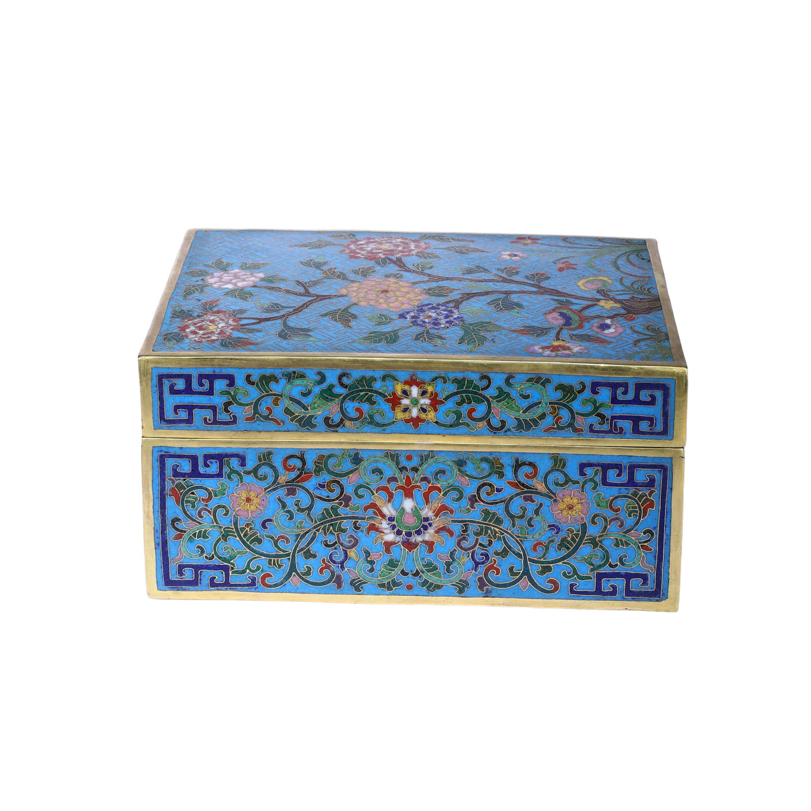 A Chinese Cloisonne Rectangular Box (1 of 9)