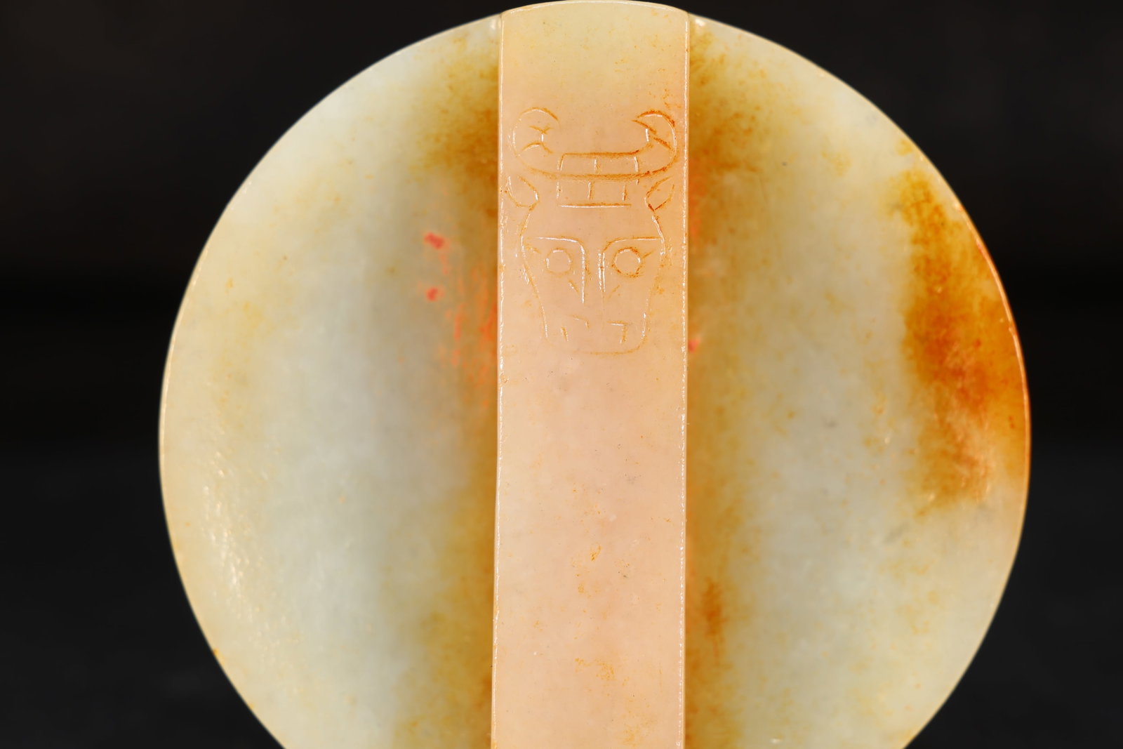 Jade Carved Beast Face Pattern Belt Hook - 6