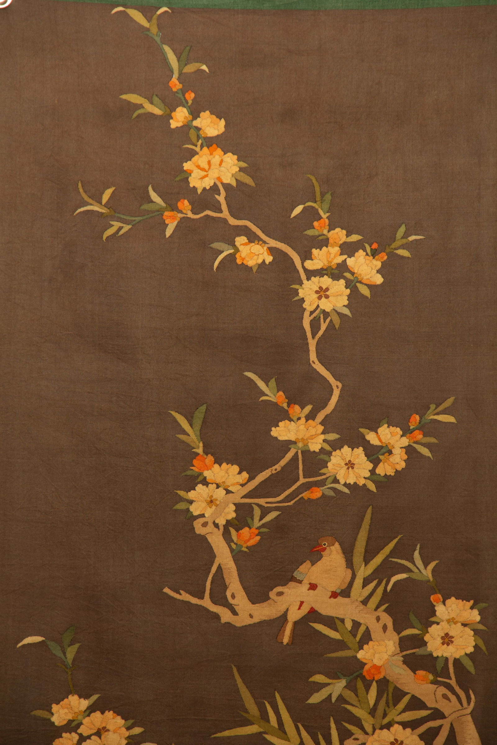 A Chinese Kesi Floral and Bird Panel - 2