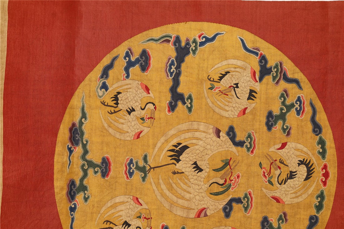 A Chinese Kesi Crane Textile - 2