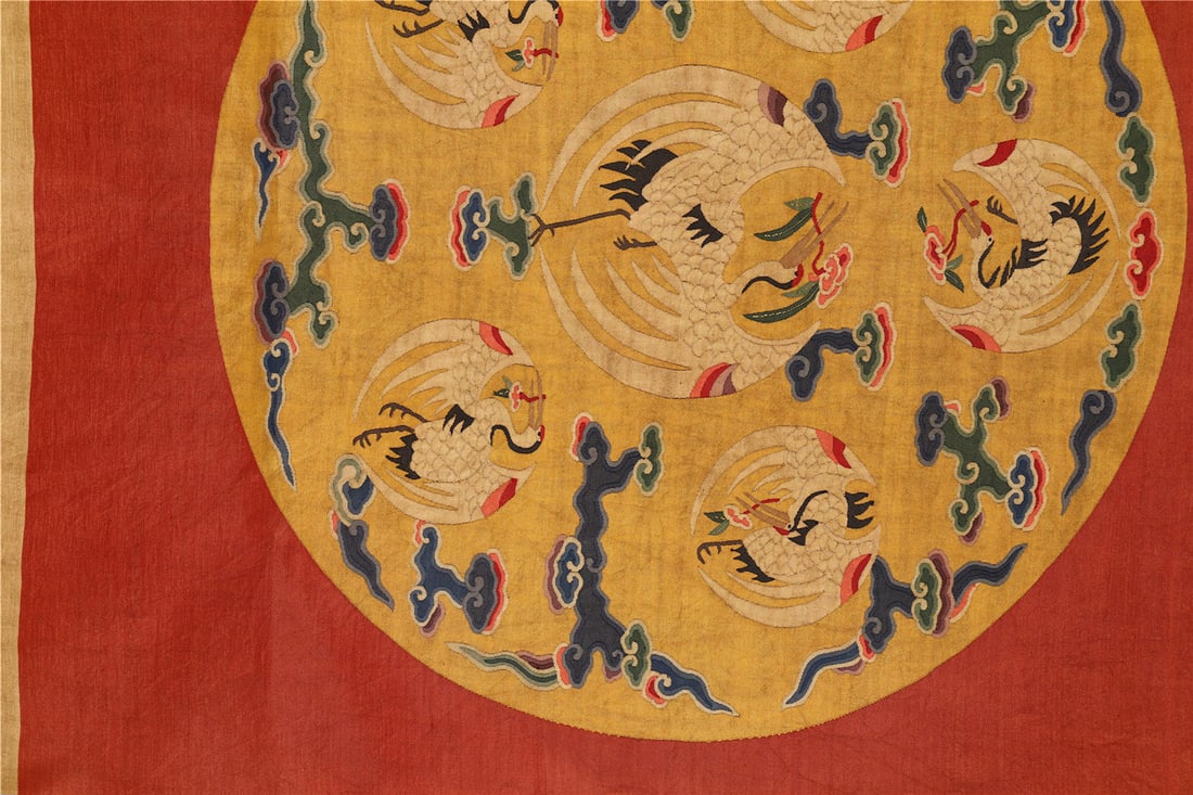 A Chinese Kesi Crane Textile - 3