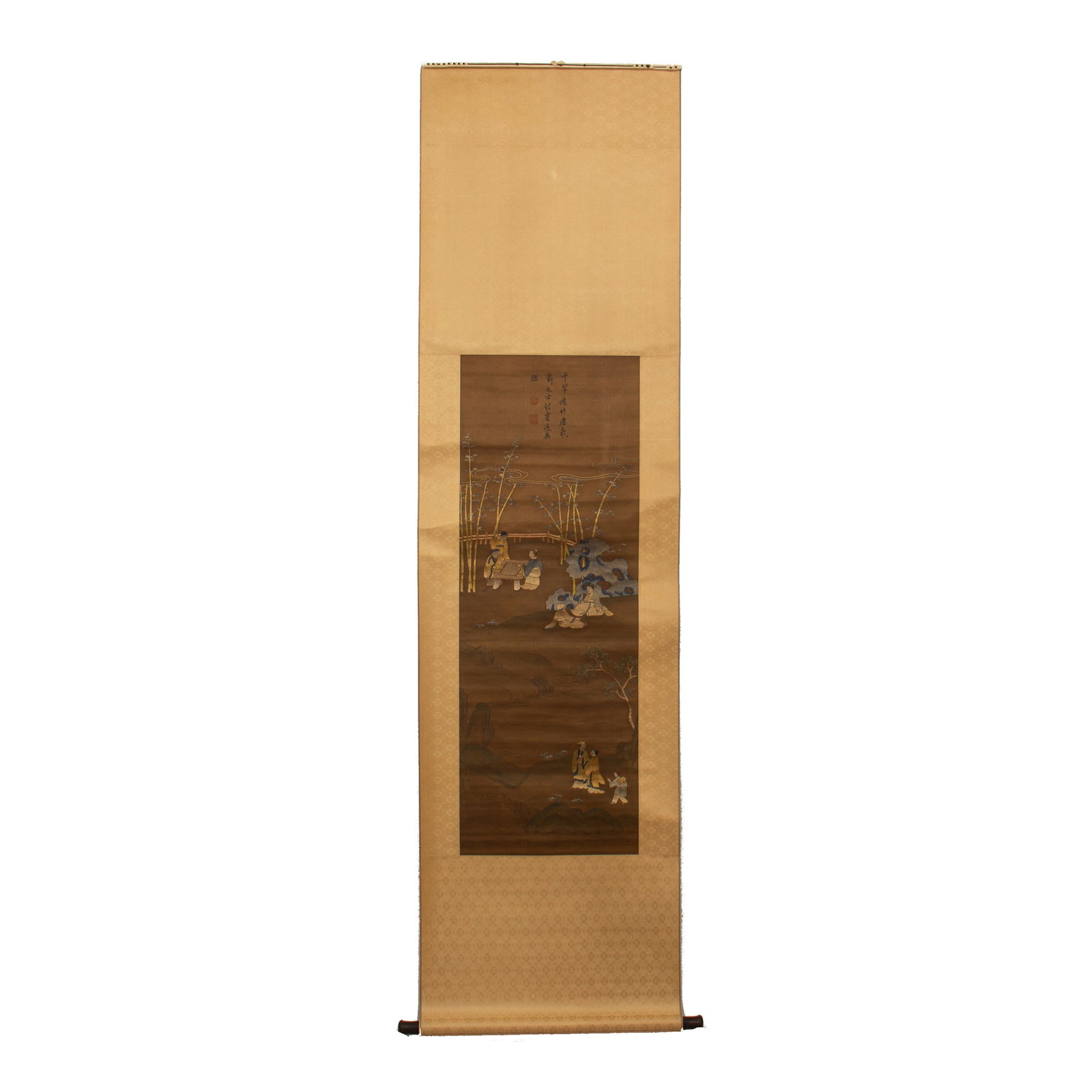 Chinese Kesi Figural Scroll: Chinese Kesi Figural Scroll (61 x 233cm)