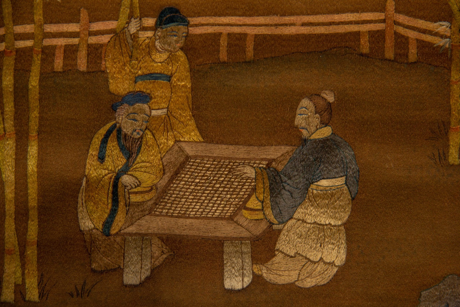 Chinese Kesi Figural Scroll - 6