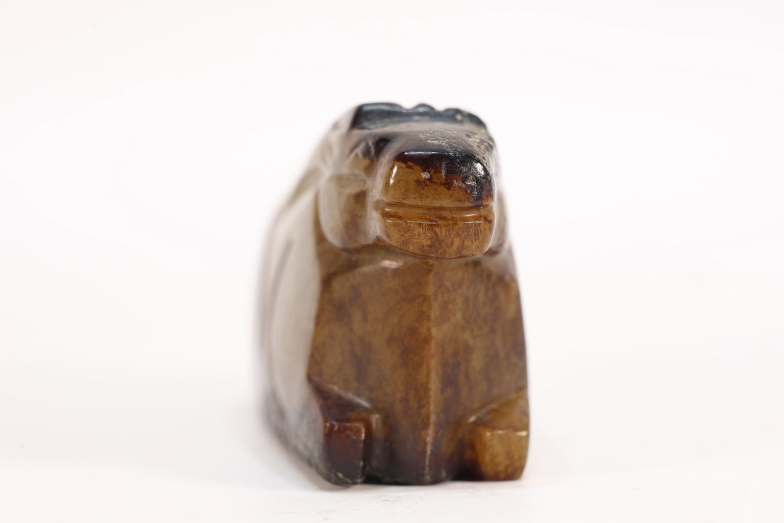 Jade Carved Ram Shape Ornament - 4