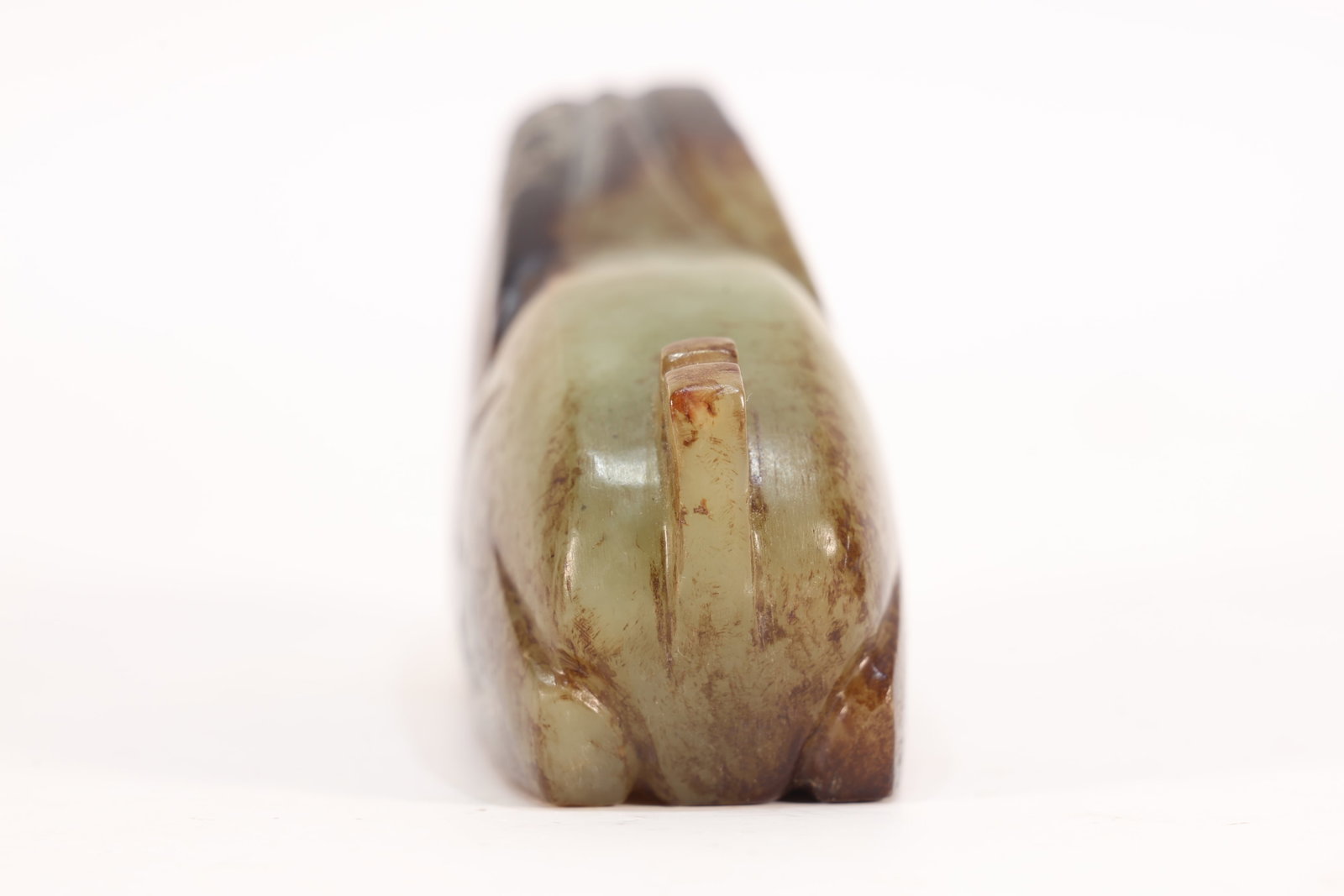 Jade Carved Ram Shape Ornament - 8