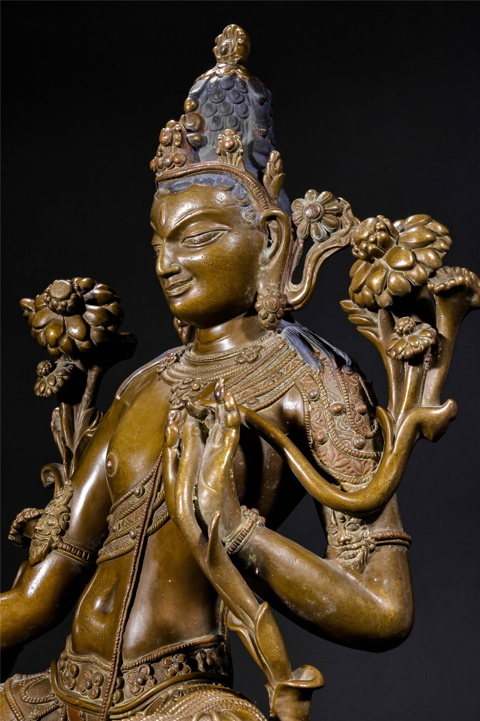 A Chinese Bronze Buddha Statue - 15