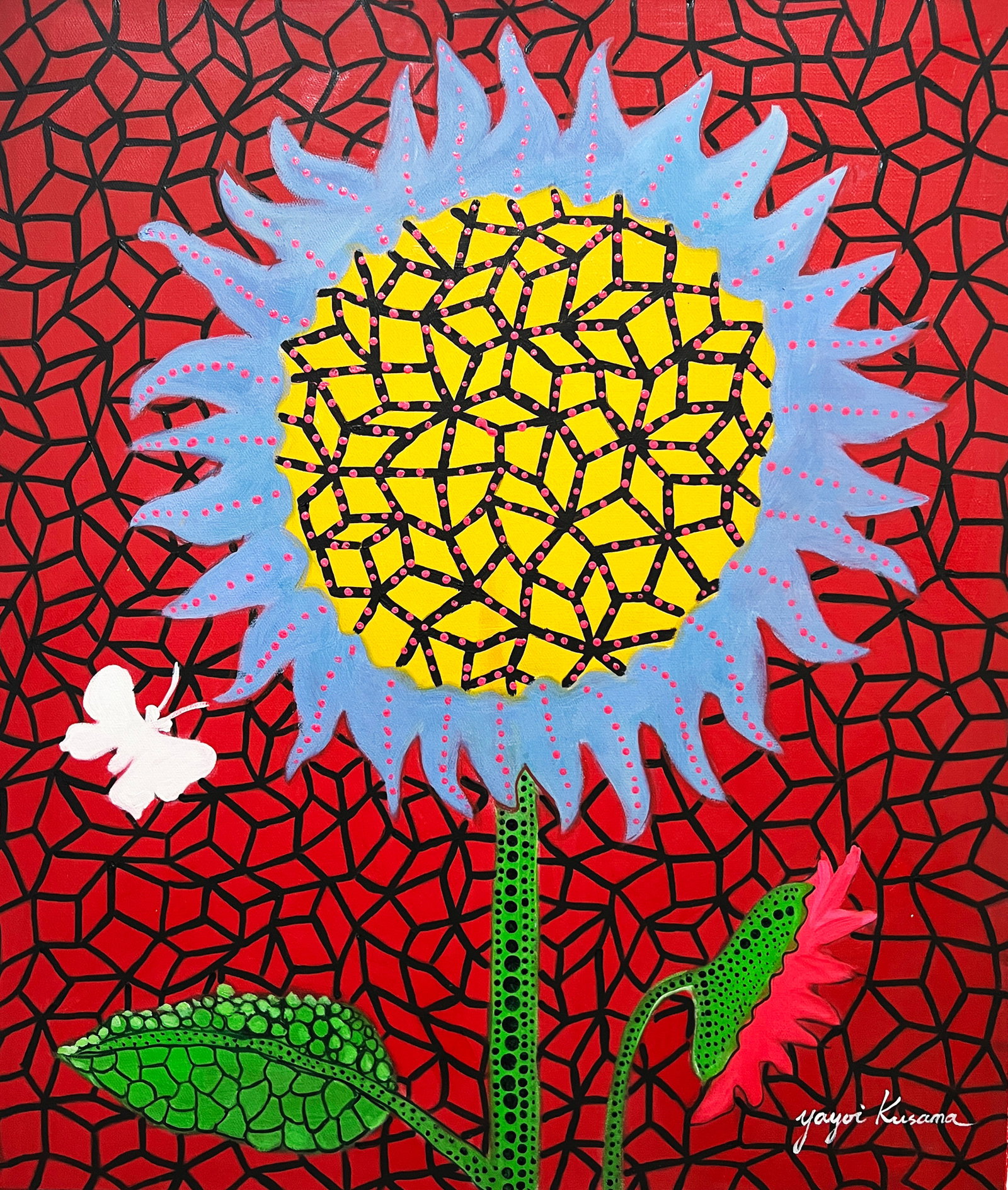 Yayoi Kusama. Sunflower. Oil on Canvas (1 of 6)
