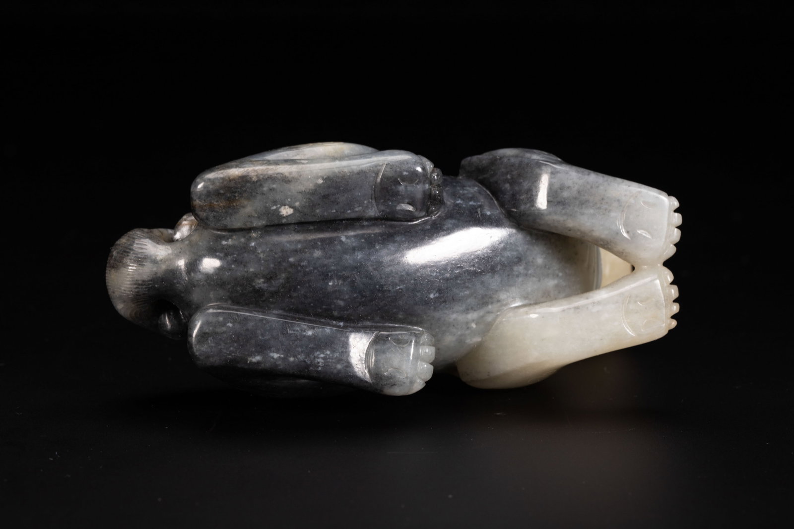 A Chinese Hetian Jade Bixie Carving - 9