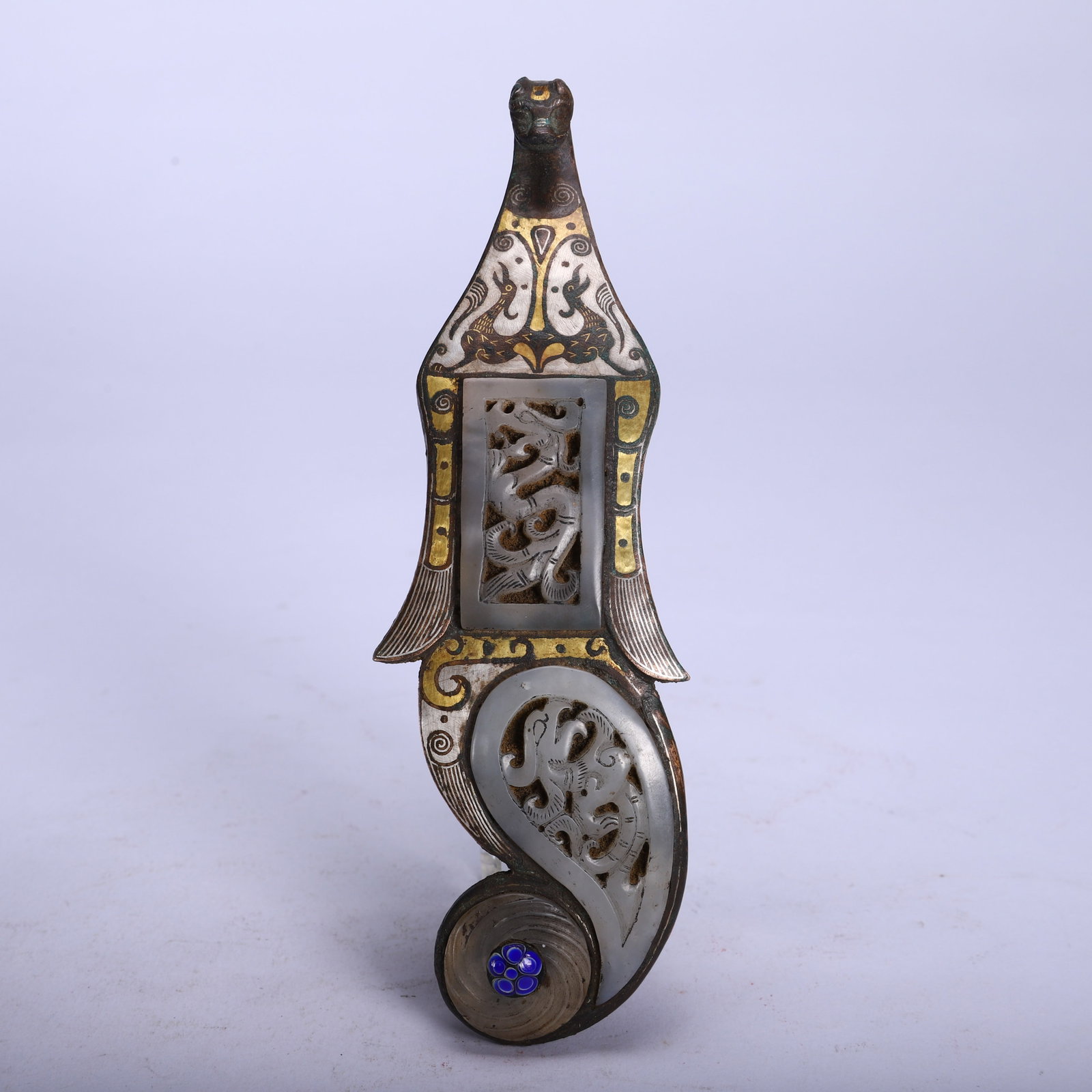 Chinese Gold-Silver Inlaid Belt Hook (1 of 9)