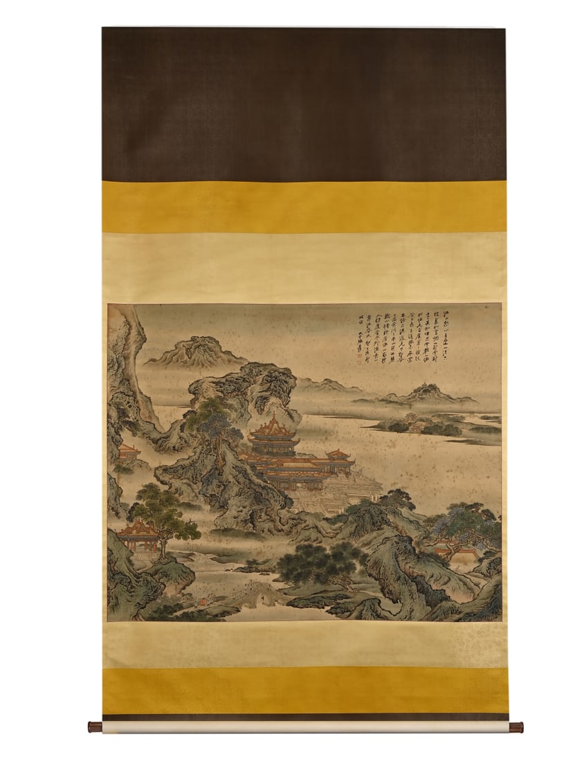 Chinese Drawing Landscape and Character Painting,Zhang Daqian Mark: Chinese Drawing Landscape and Character Painting,Zhang Daqian Mark ?160 x 134cm?
