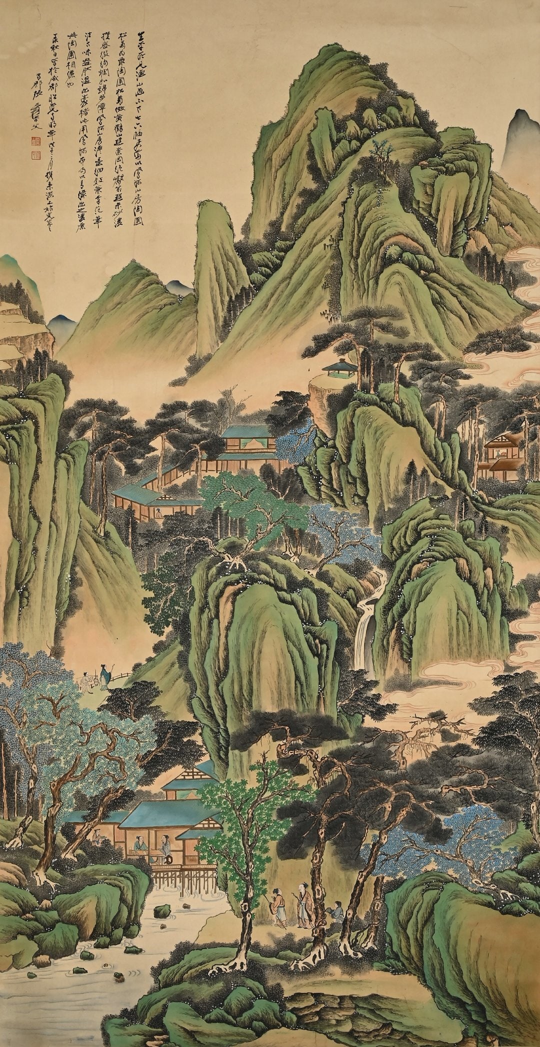 Chinese Drawing Landscape and Character Painting,Zhang Daqian Mark (1 of 10)