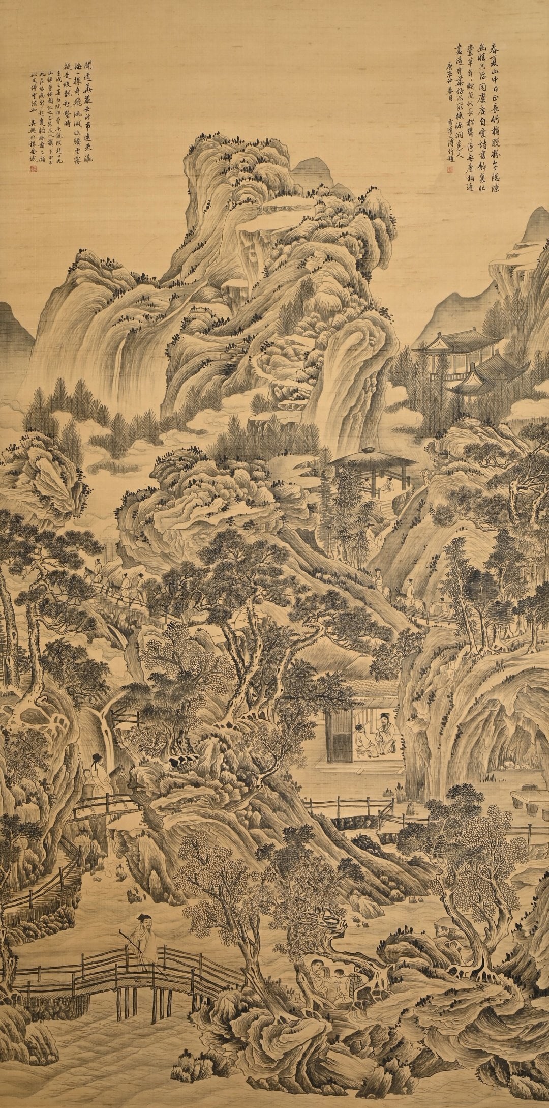 Chinese Drawing Landscape and Character Painting,Jin Cheng Mark: Chinese Drawing Landscape and Character Painting,Jin Cheng Mark (200 x 100cm)