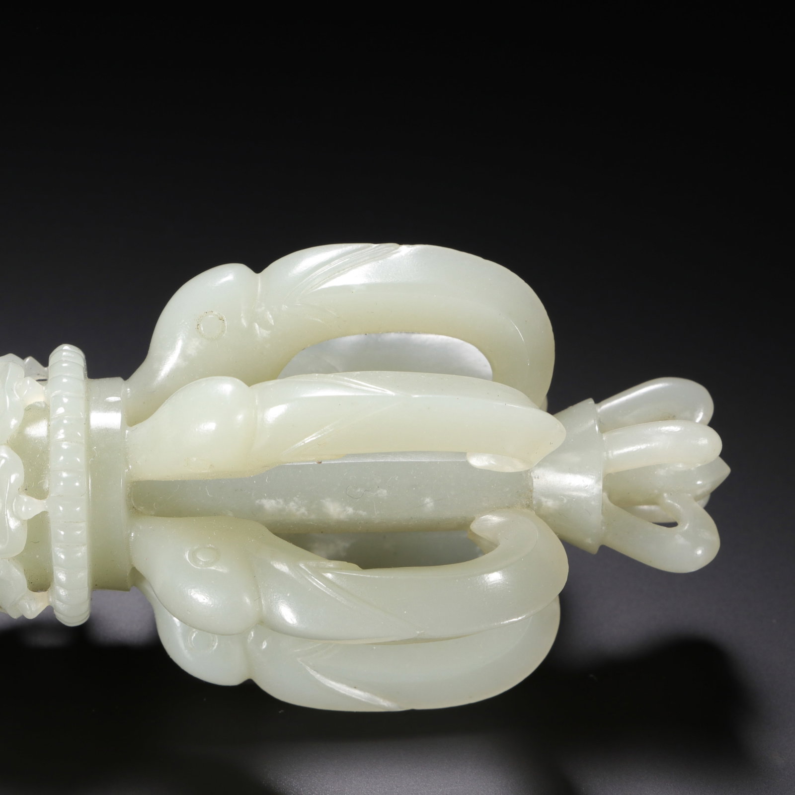 A Chinese Hetian Jade Vajra - 3