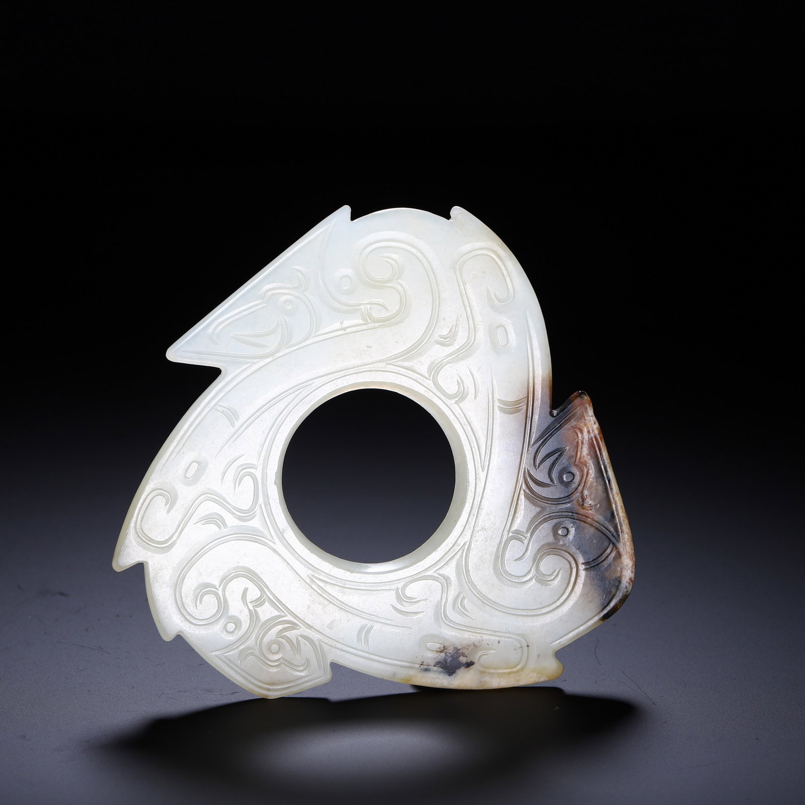 A Chinese Hetian Jade Bi Disc (1 of 9)
