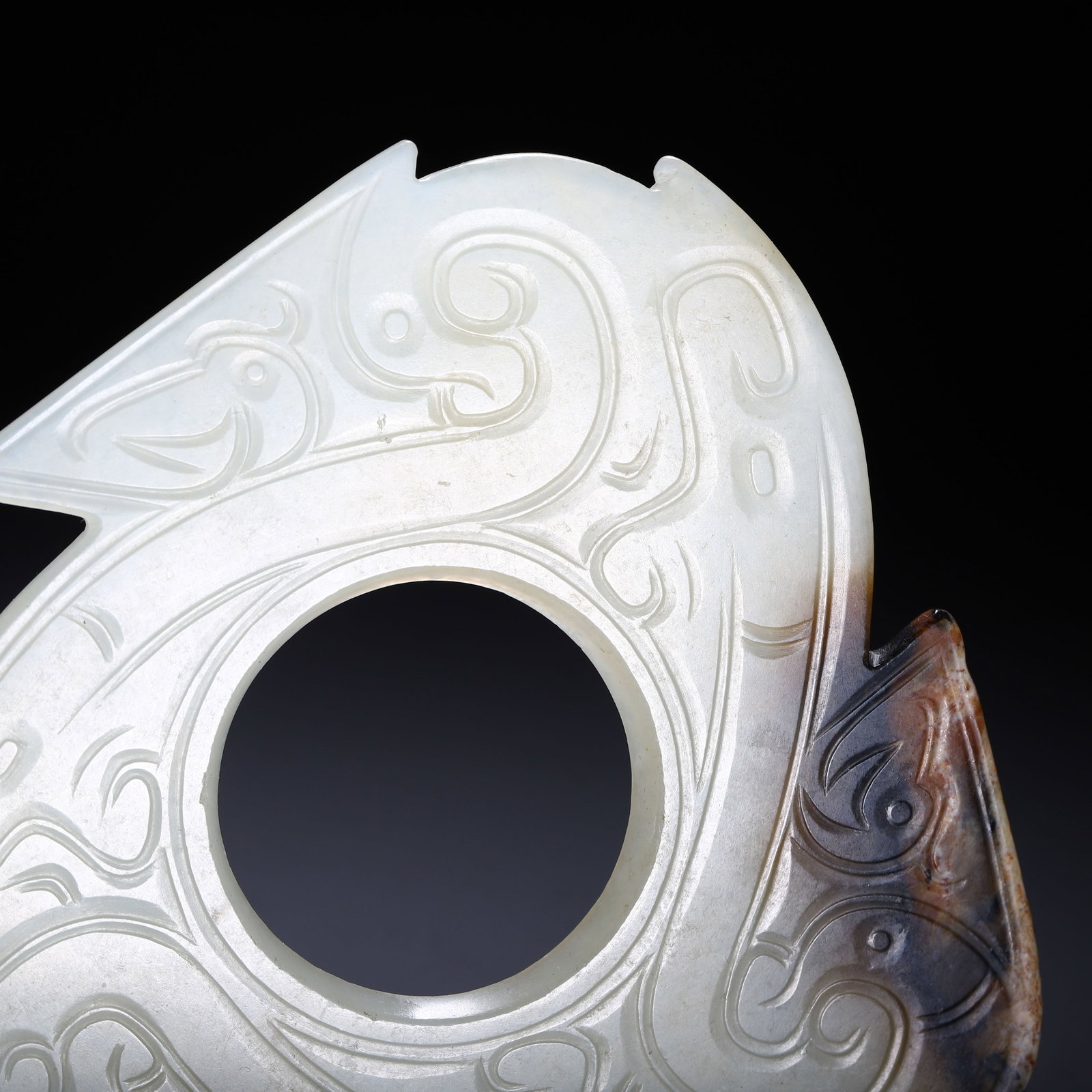 A Chinese Hetian Jade Bi Disc - 3