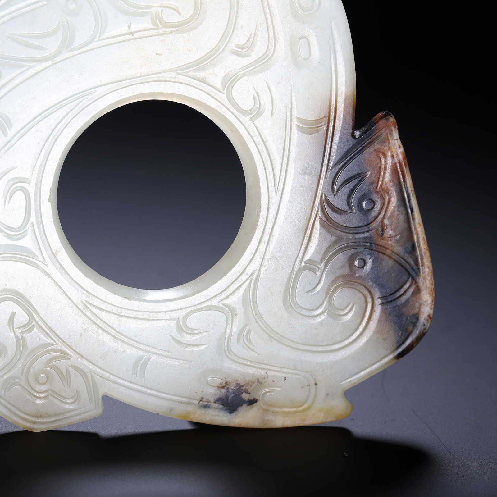 A Chinese Hetian Jade Bi Disc - 4