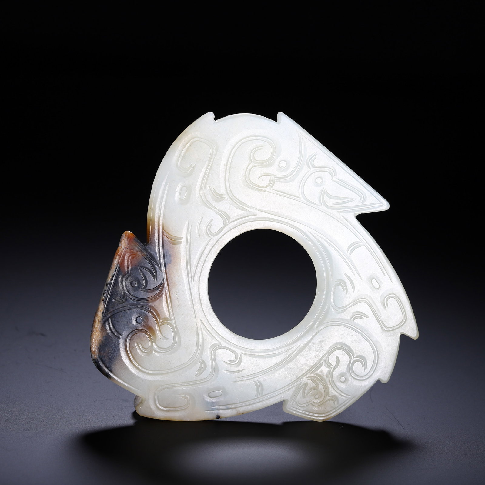 A Chinese Hetian Jade Bi Disc - 5