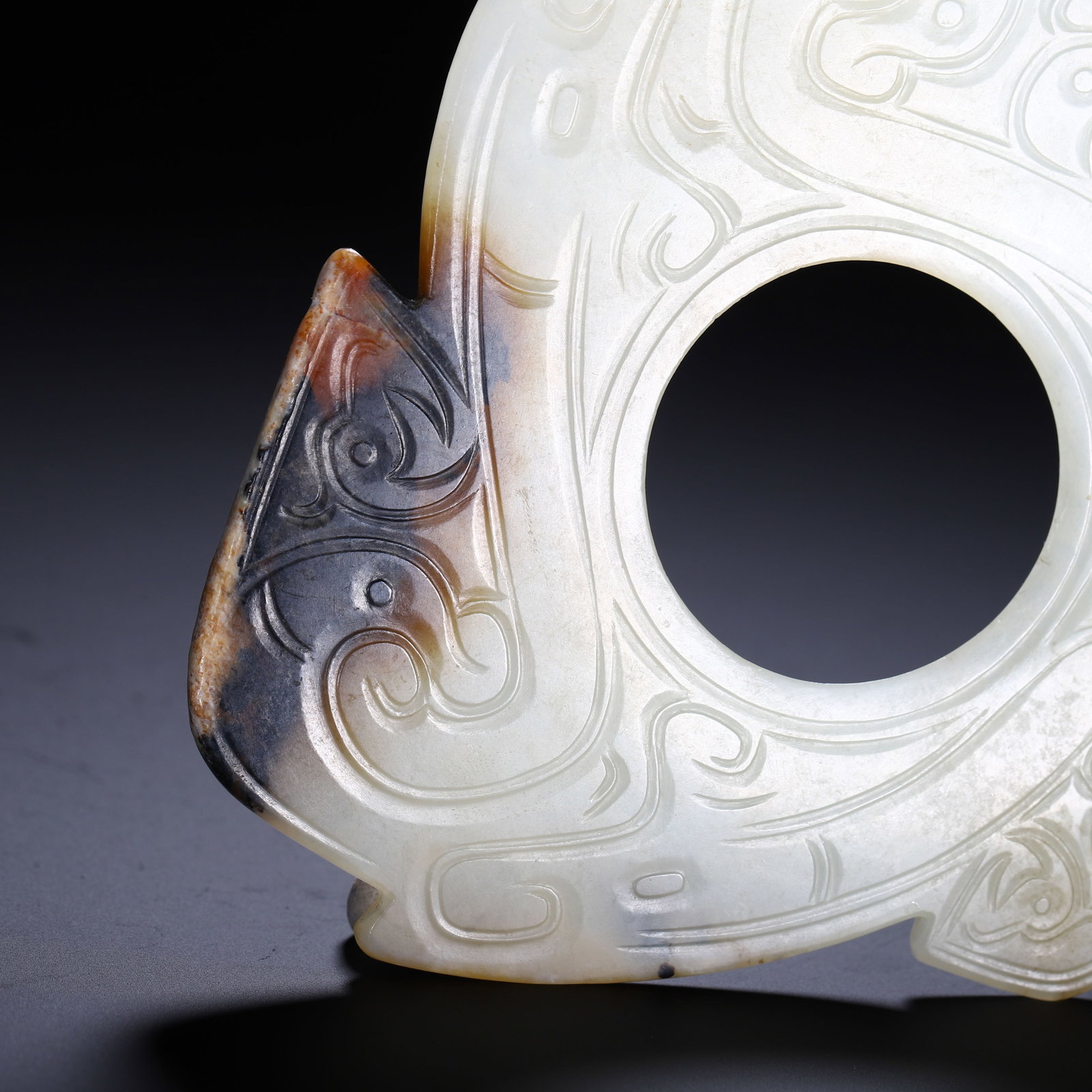 A Chinese Hetian Jade Bi Disc - 6