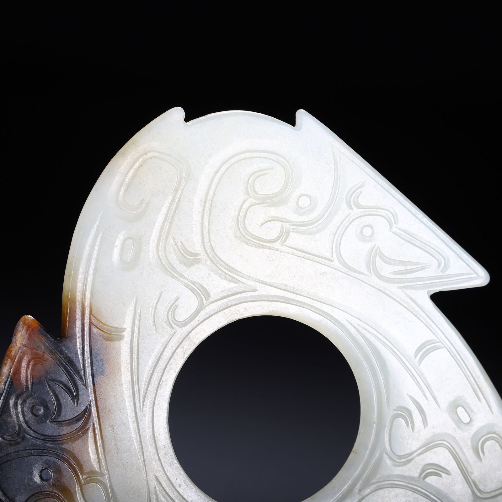 A Chinese Hetian Jade Bi Disc - 8