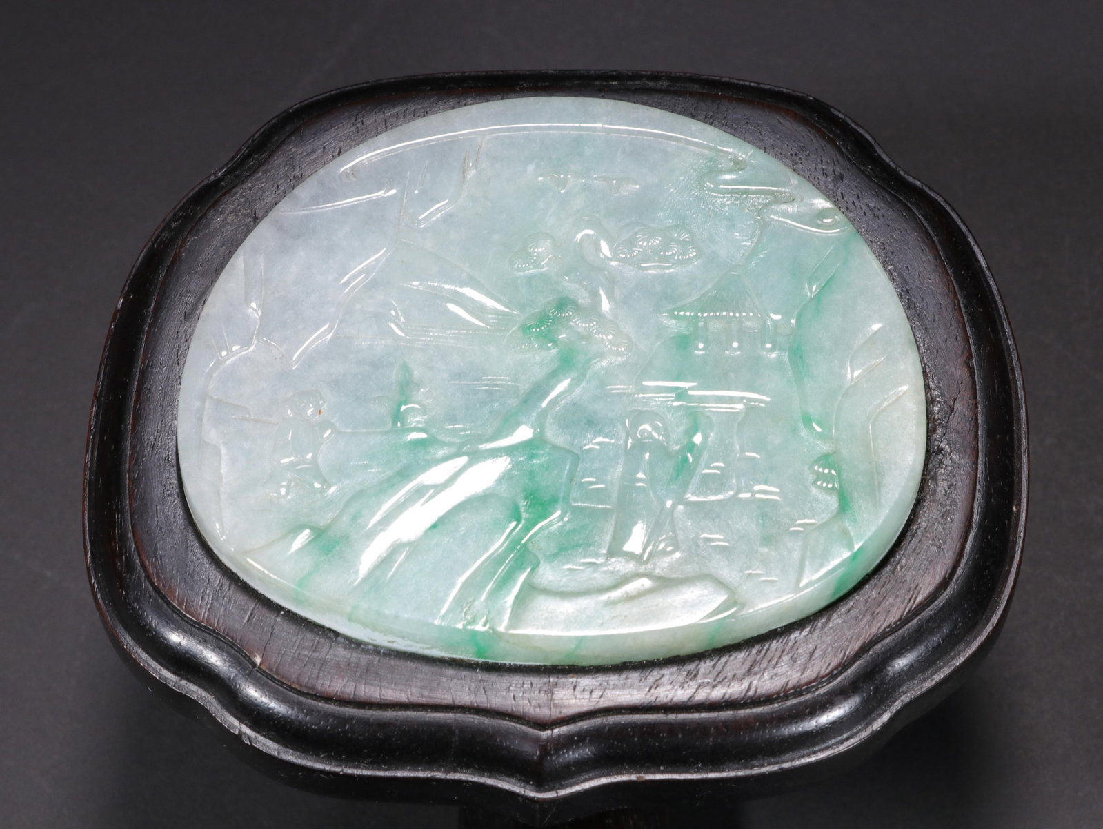 A Chinese Jadeite Ruyi Scepter - 4