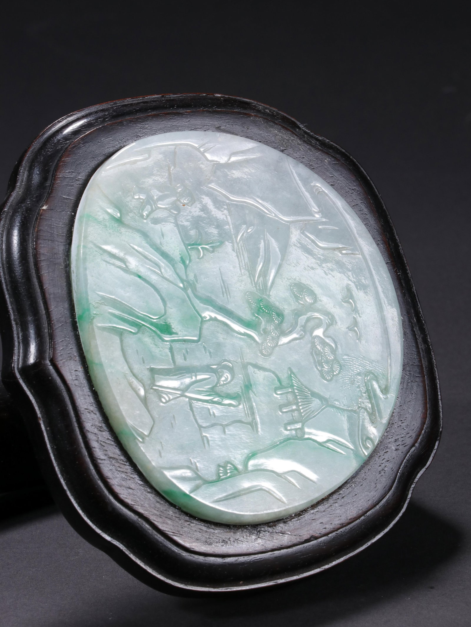 A Chinese Jadeite Ruyi Scepter - 7