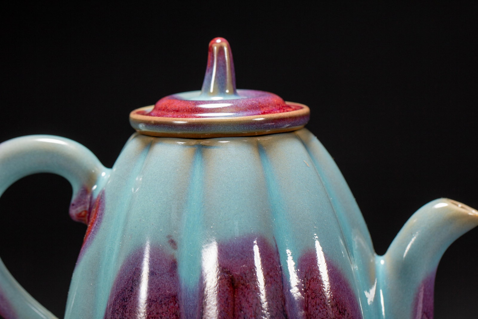 A Chinese Jun Kiln Teapot - 7