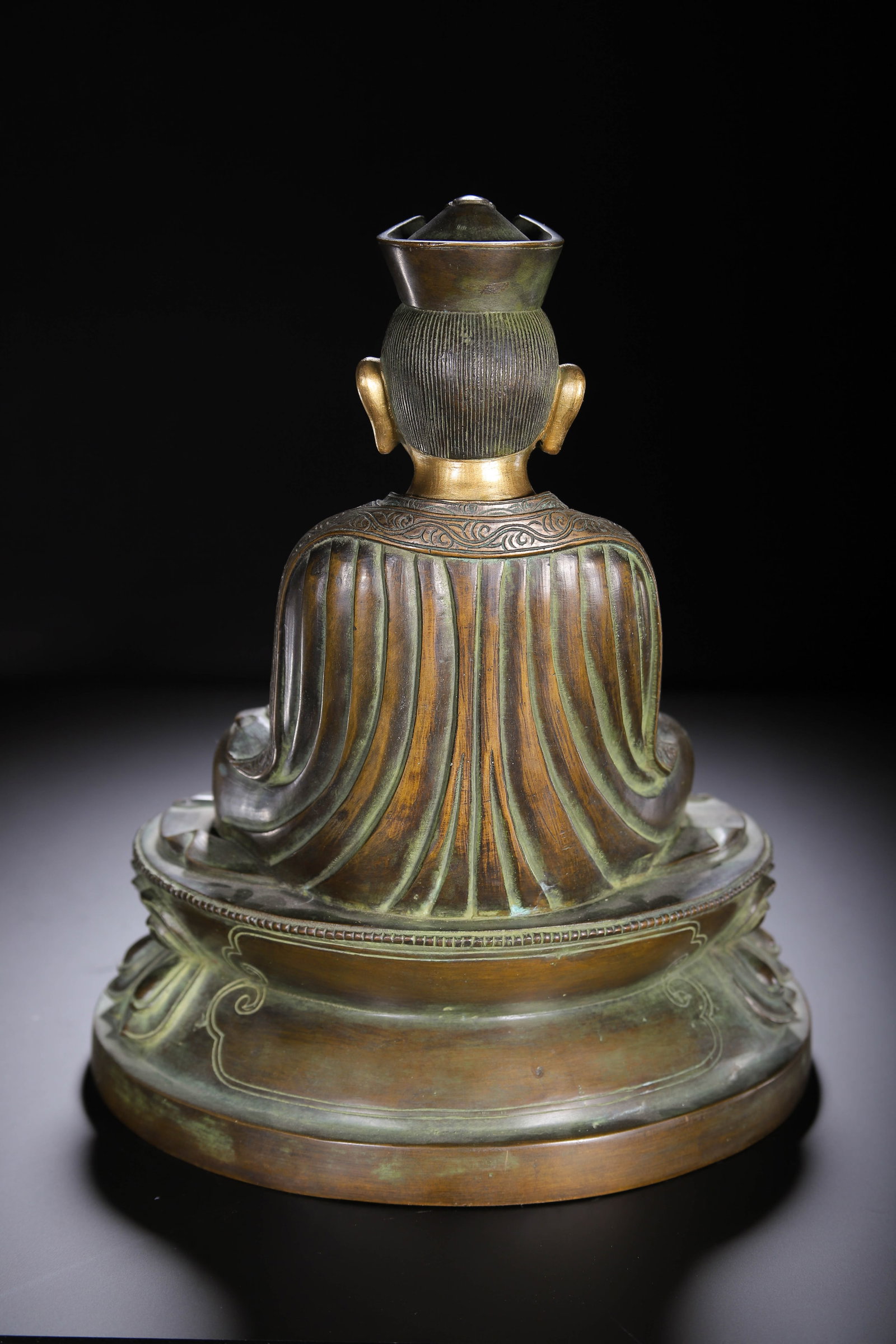 A Chinese Bronze Buddha Statue - 7