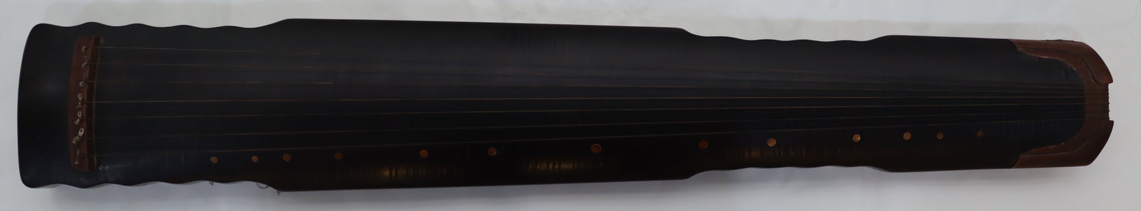 Lacquerware Carved Poetry Pattern Guqin - 2
