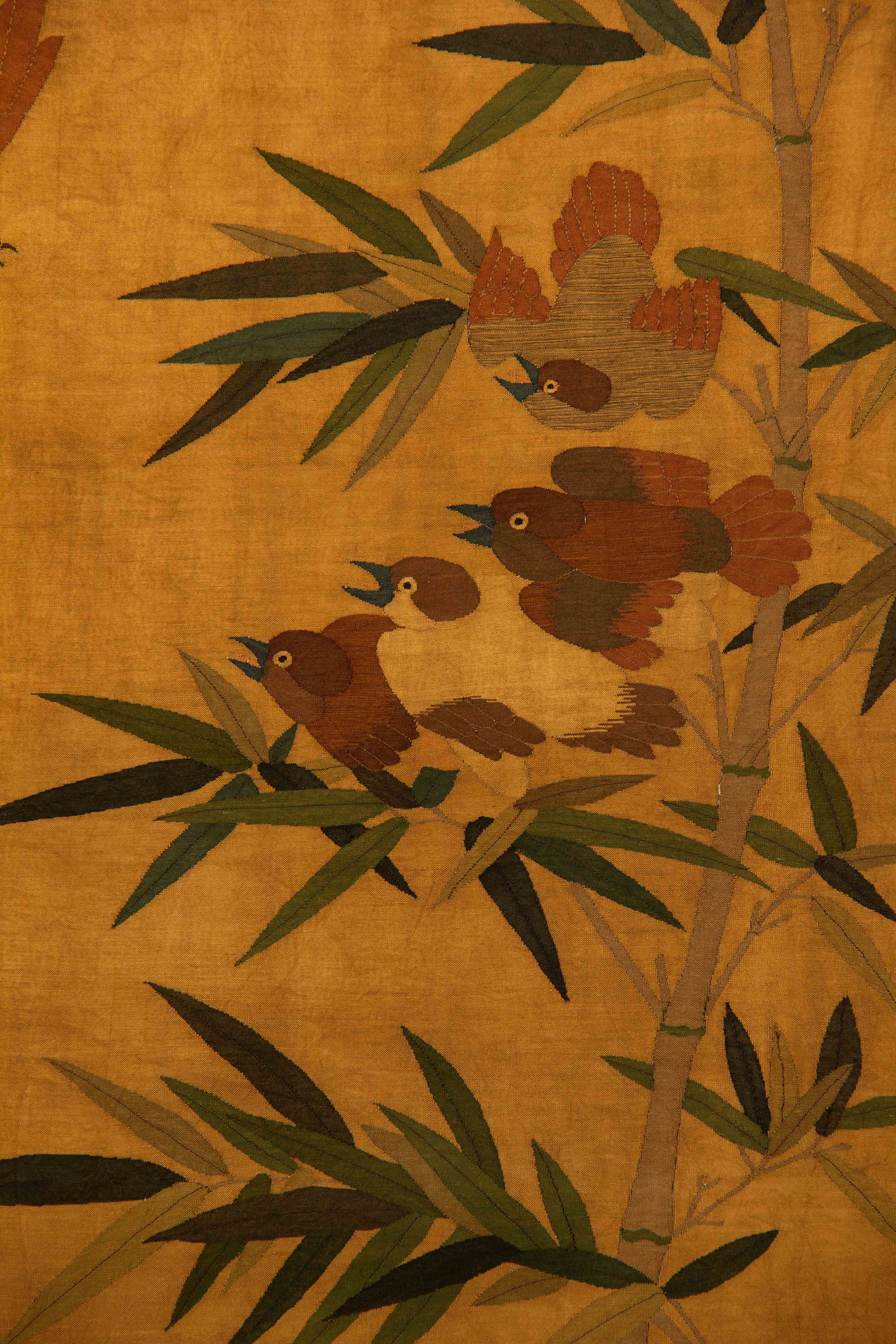 A Chinese Kesi Bird-and-Flower Panel - 6
