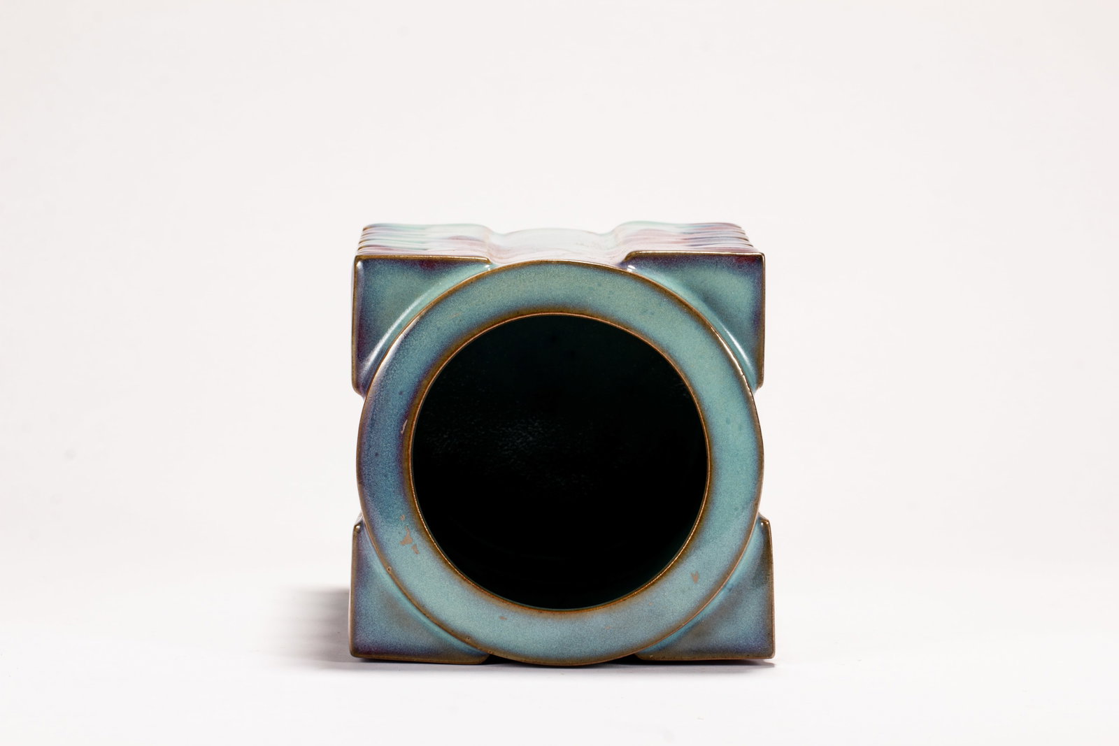 A Chinese Jun Kiln Square Vase - 6