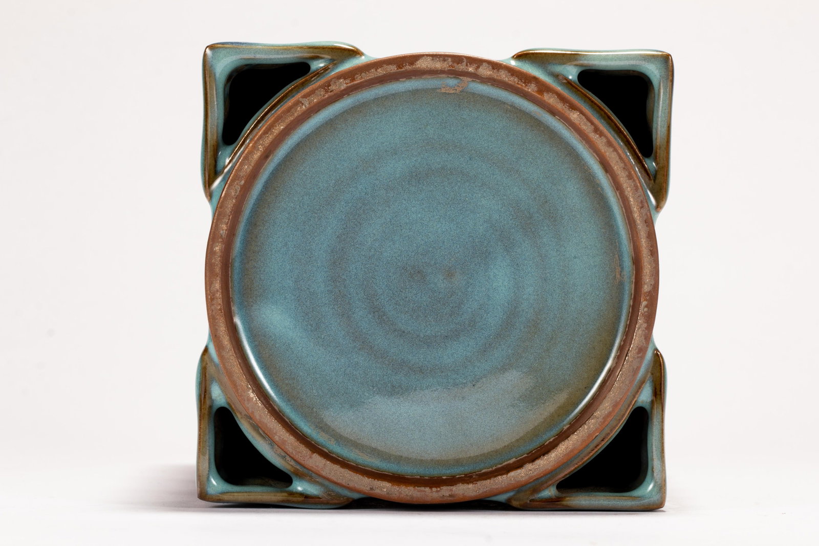 A Chinese Jun Kiln Square Vase - 9