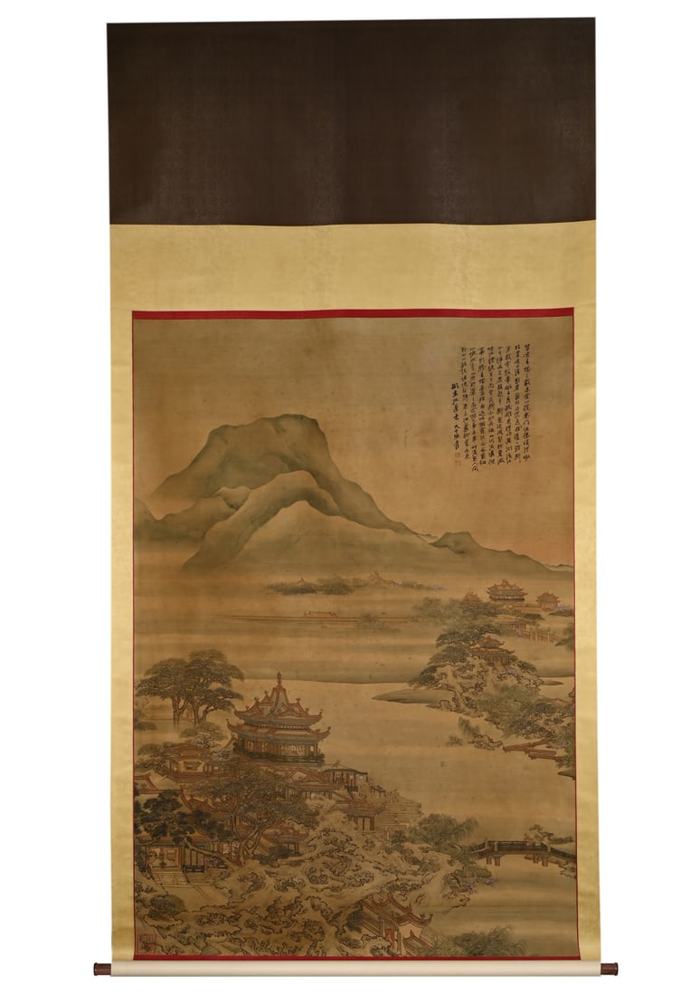 Chinese Drawing Landscape Painting,Zhang Daqian Mark: Chinese Drawing Landscape Painting,Zhang Daqian Mark ?200 x 135cm?