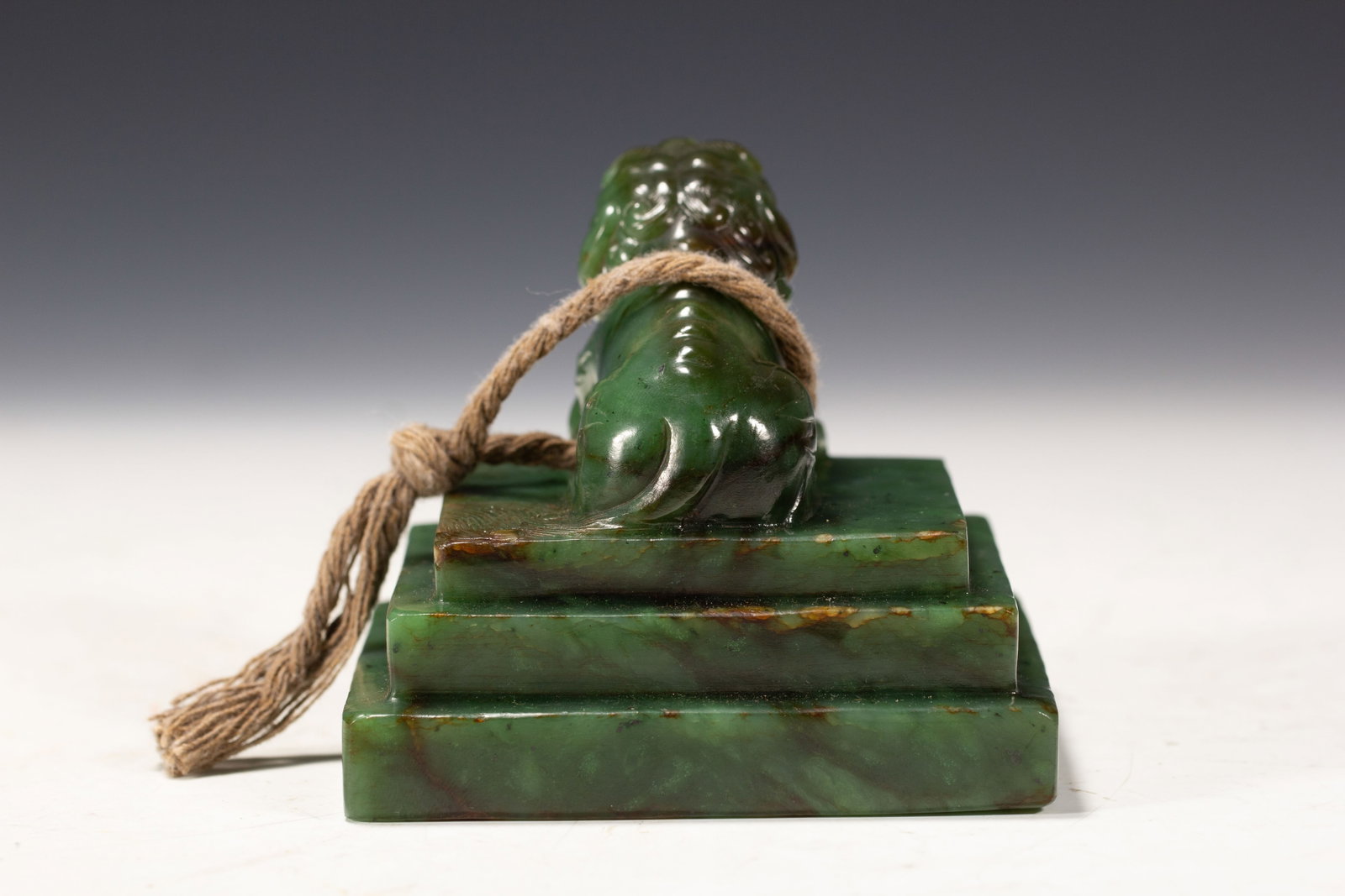 A Chinese Spinach Jade Seal - 7