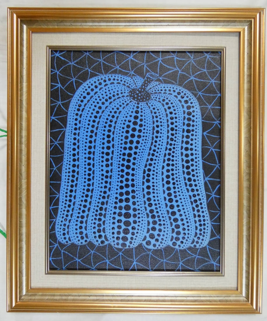 Drawing Pumpkin Oil Painting,Yayoi Kusama Mark: Drawing Pumpkin Oil Painting,Yayoi Kusama Mark ?59 x 49cm?