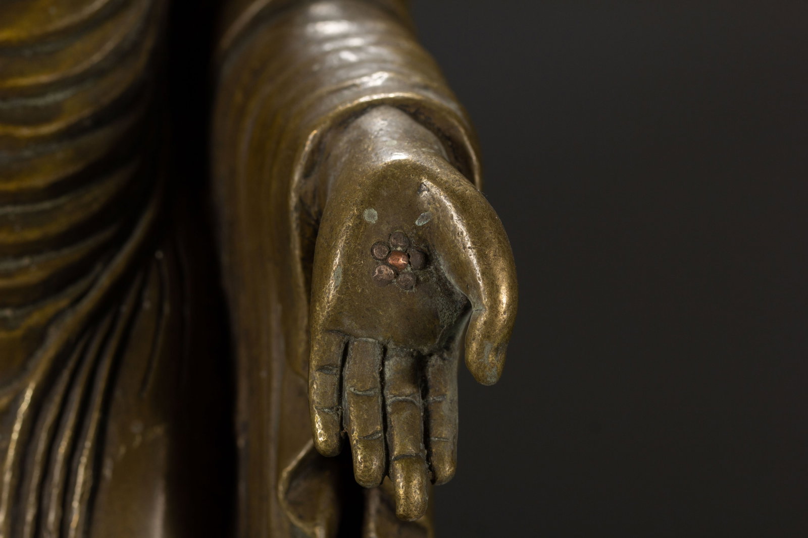 A Chinese Alloy Copper Standing Buddha - 3
