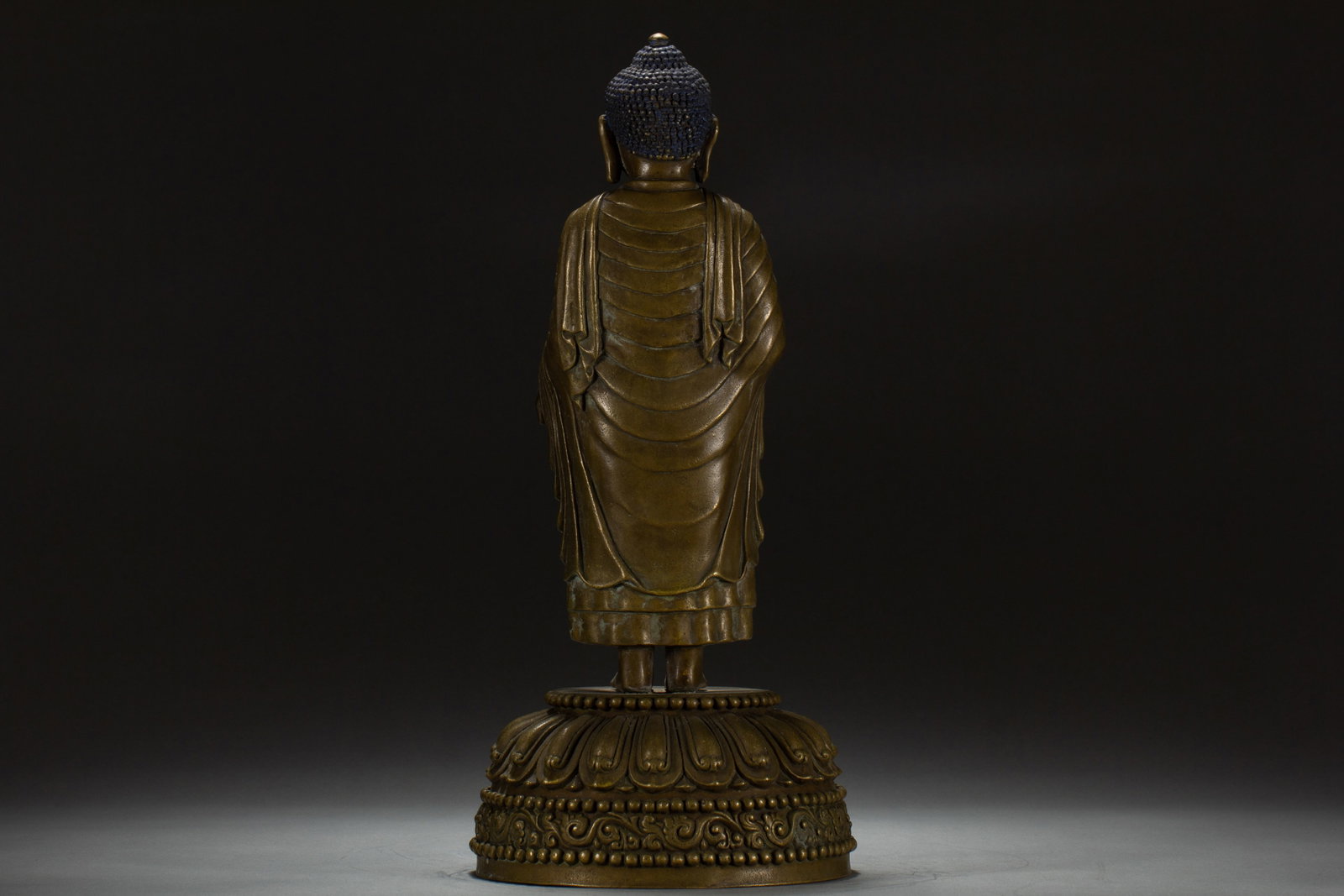 A Chinese Alloy Copper Standing Buddha - 7