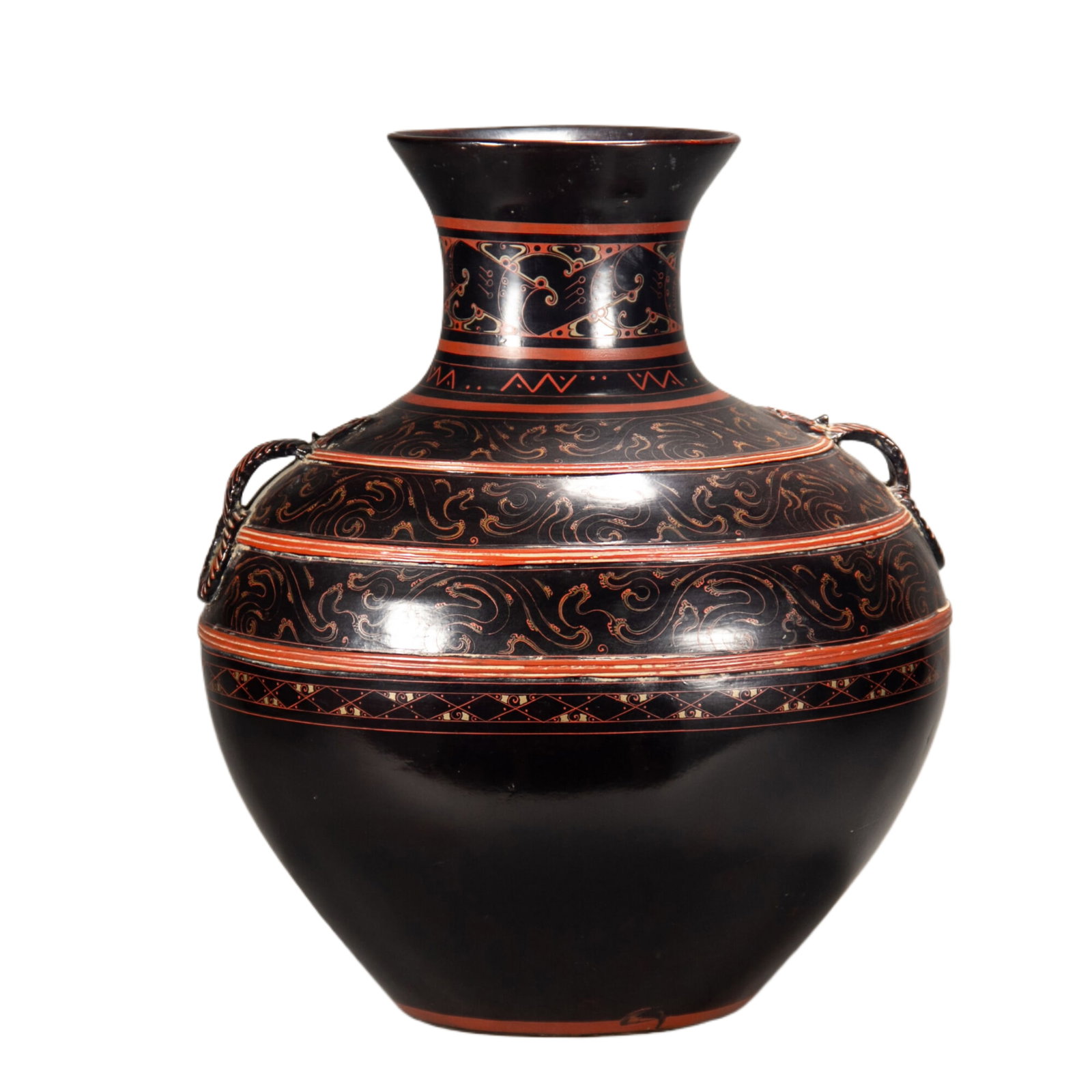 A Chinese Pottery Lacquer Vase (1 of 12)