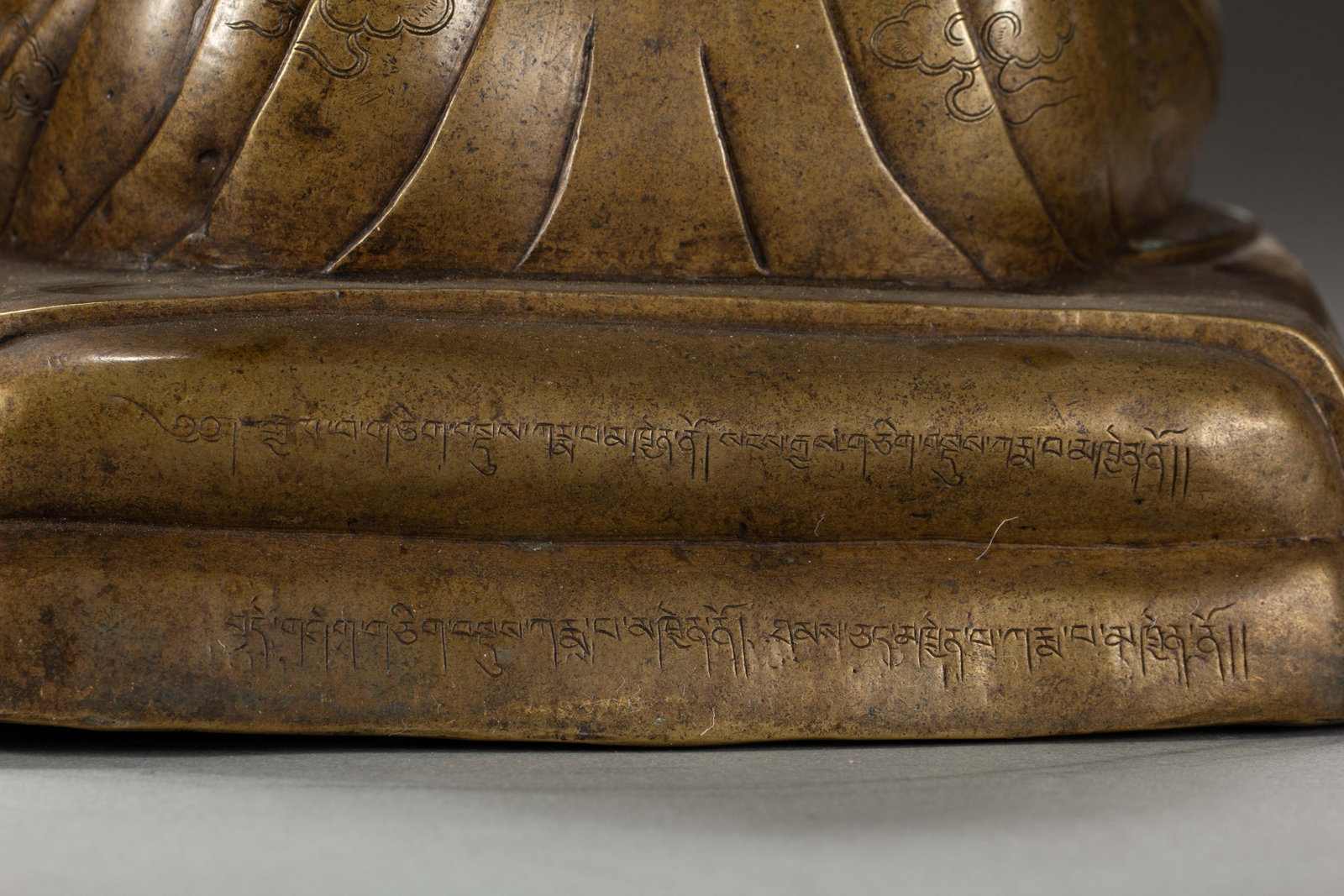 A Chinese Alloy Copper Lama Statue - 10