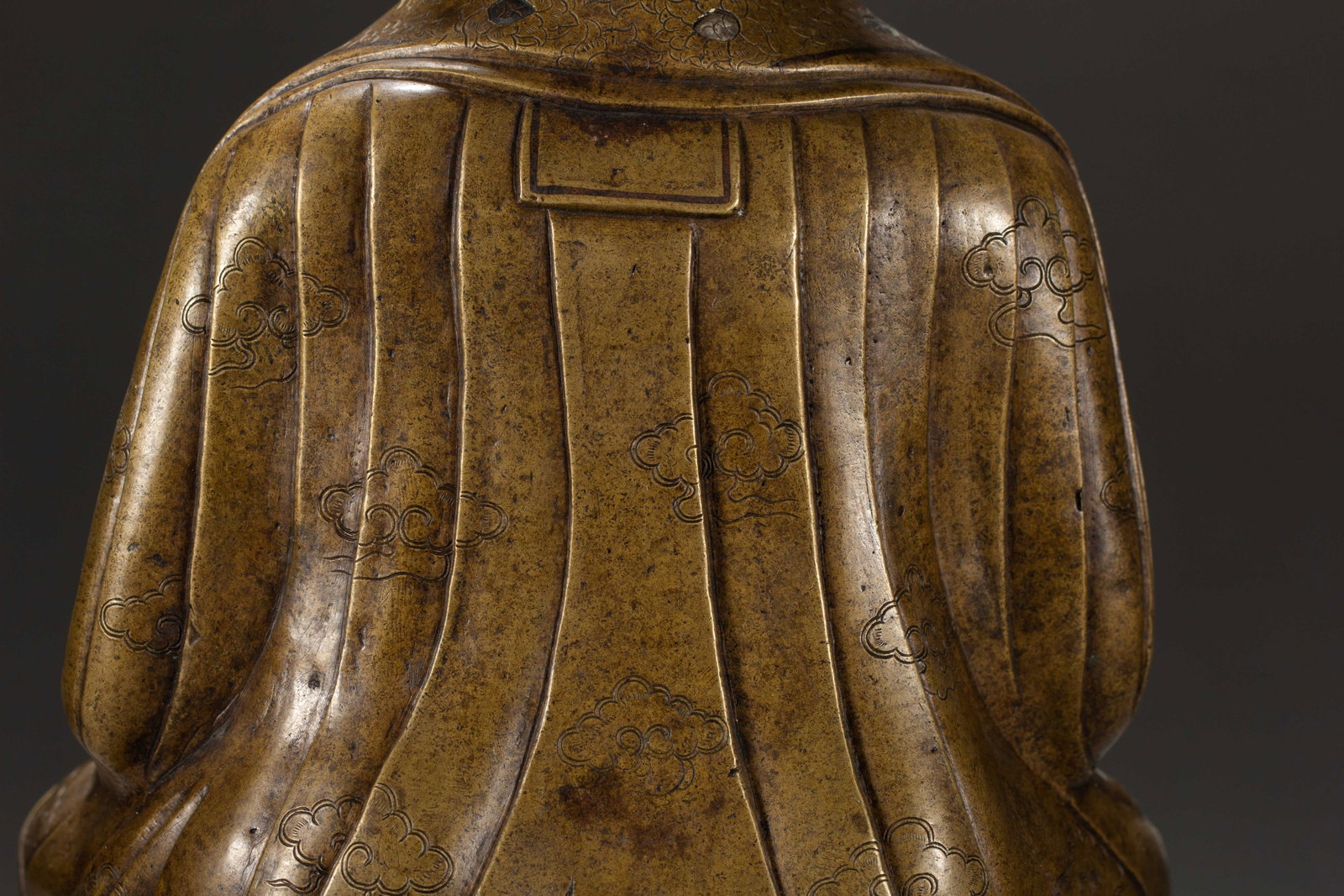A Chinese Alloy Copper Lama Statue - 9