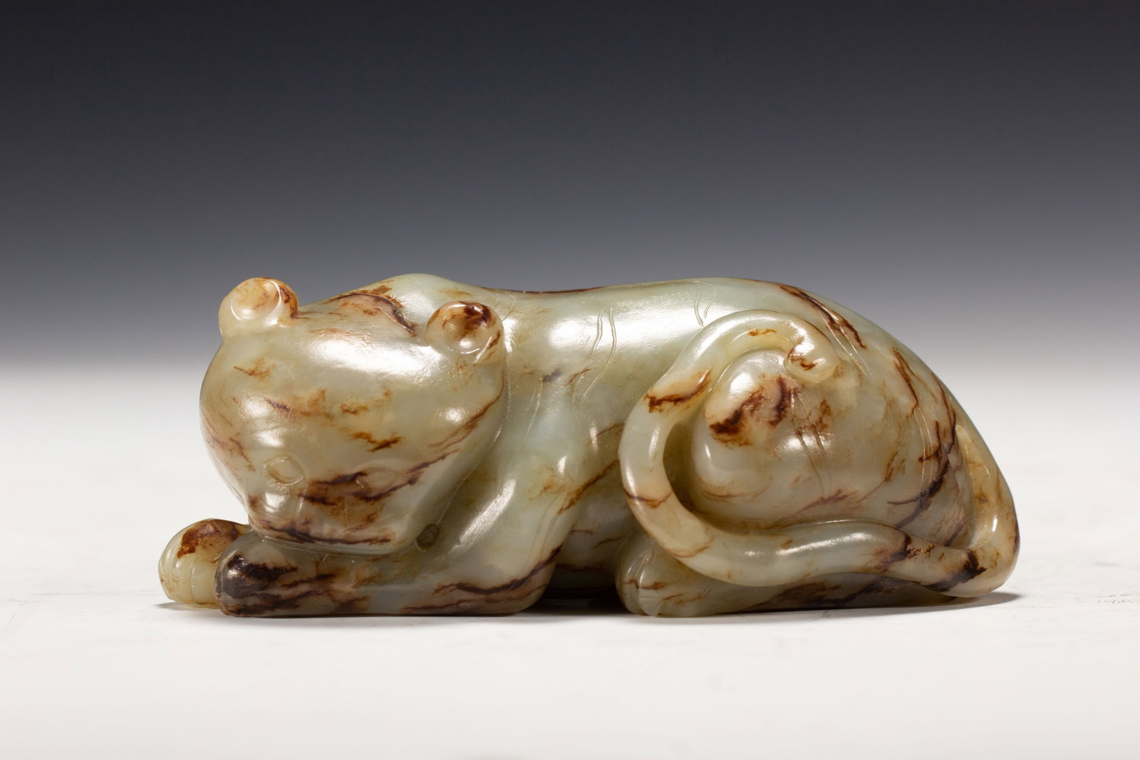 A Chinese Hetian Jade Mythical Beast Ornament (1 of 8)