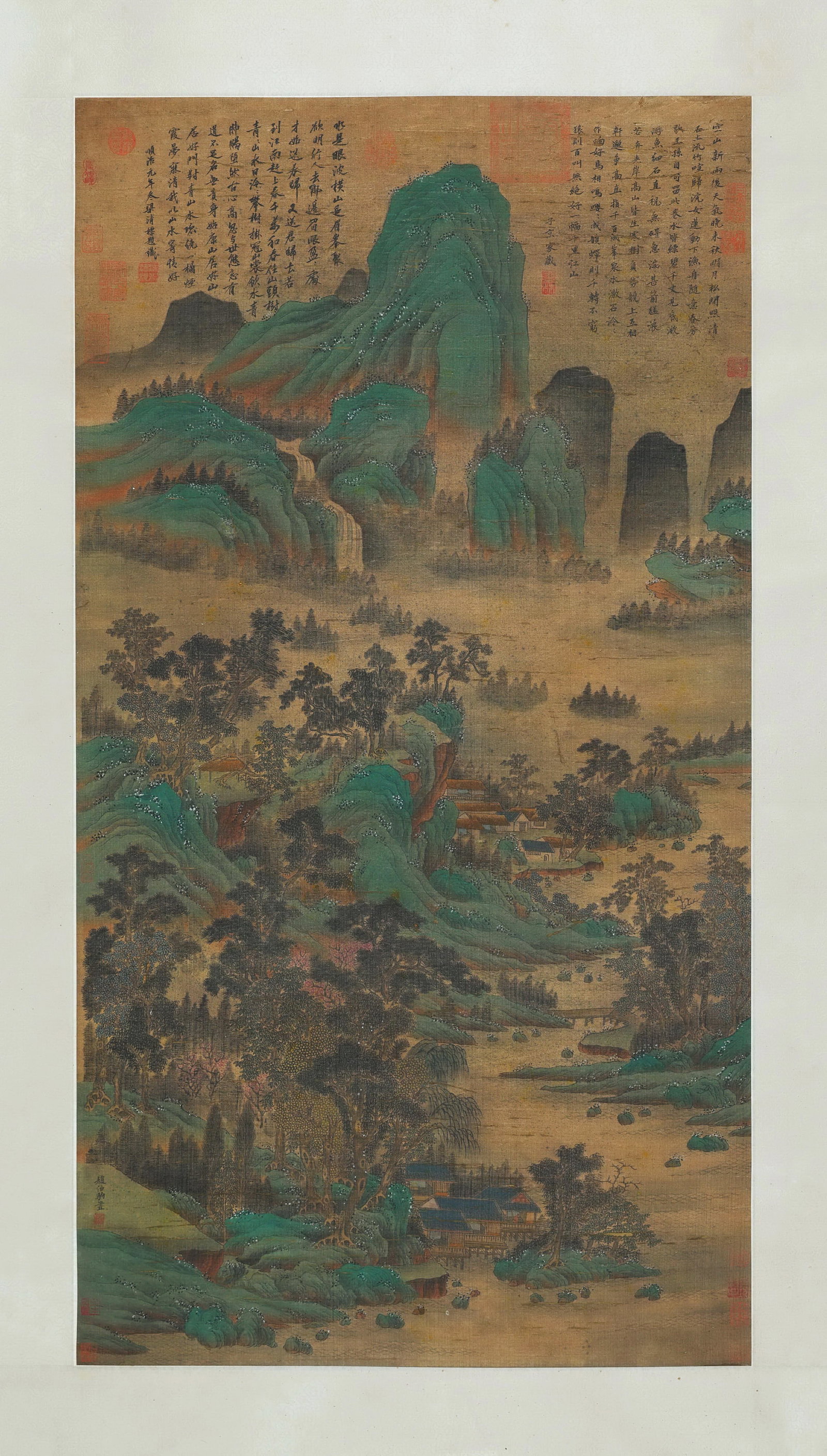 Chinese Drawing Landscape Painting,Zhao Boju Mark (1 of 9)