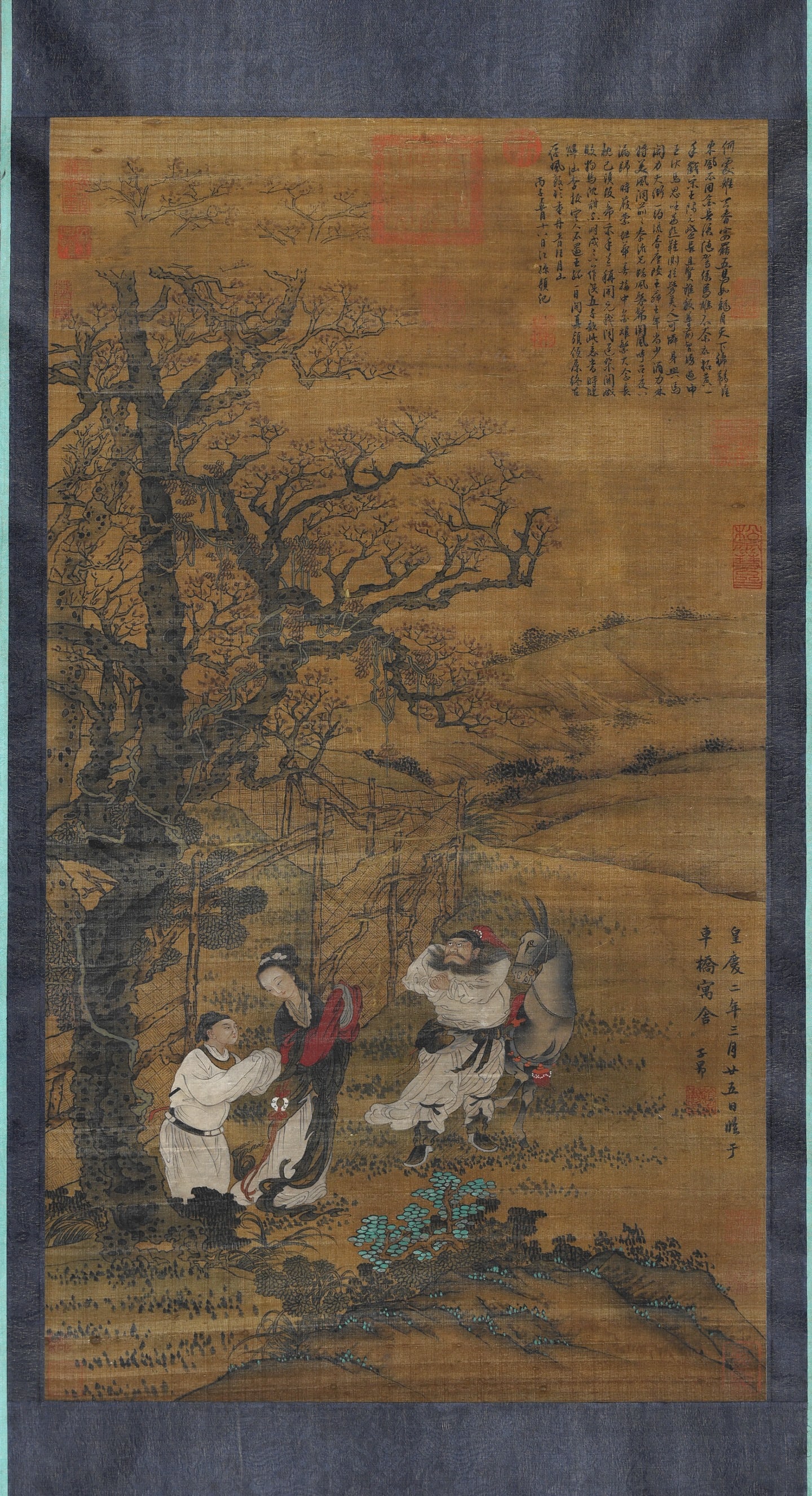 Chinese Drawing Character Story Painting,Zhao Mengfu Mark: Chinese Drawing Character Story Painting,Zhao Mengfu Mark (93 x 52cm)