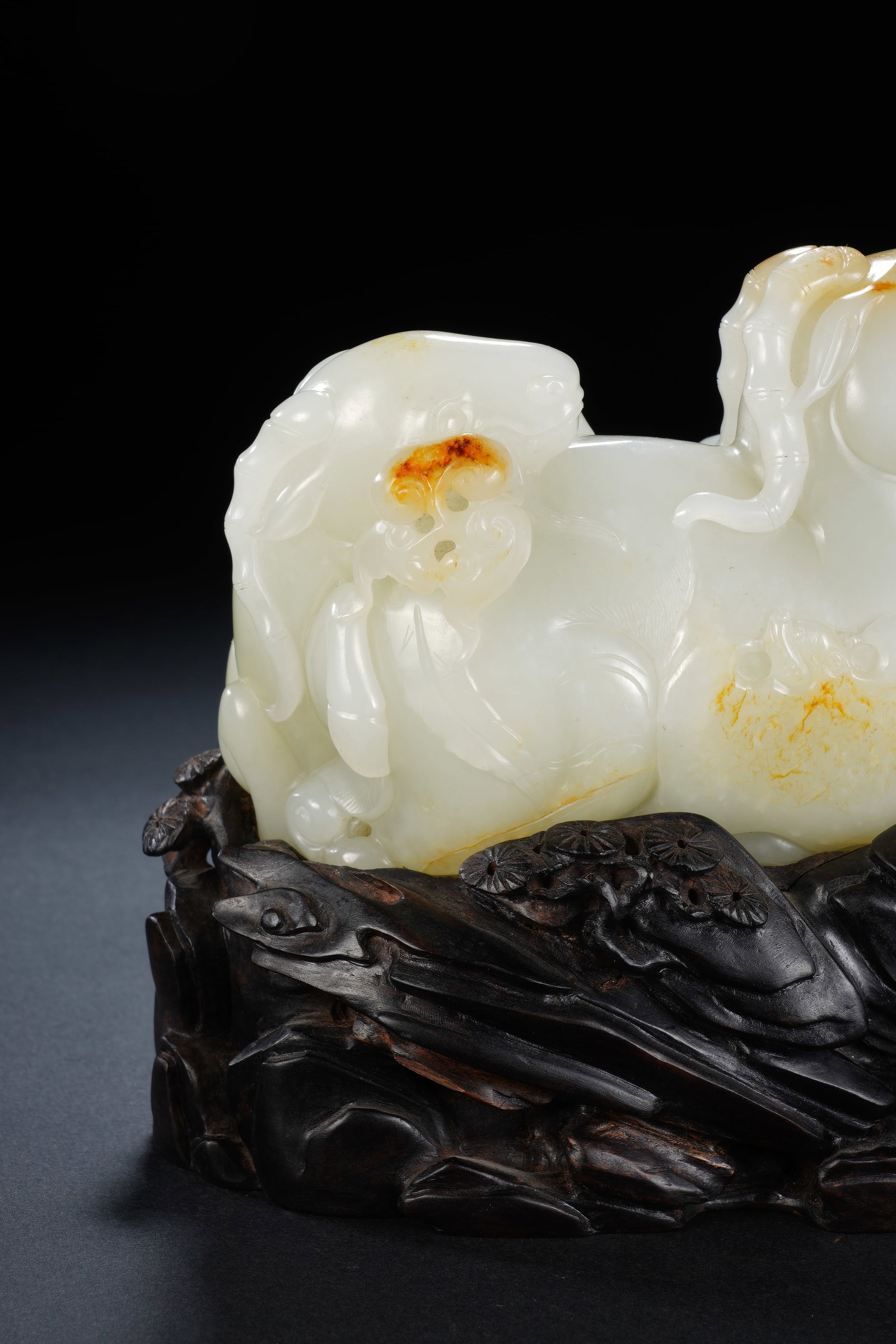 Jade Carved Ram Shape Figure - 10