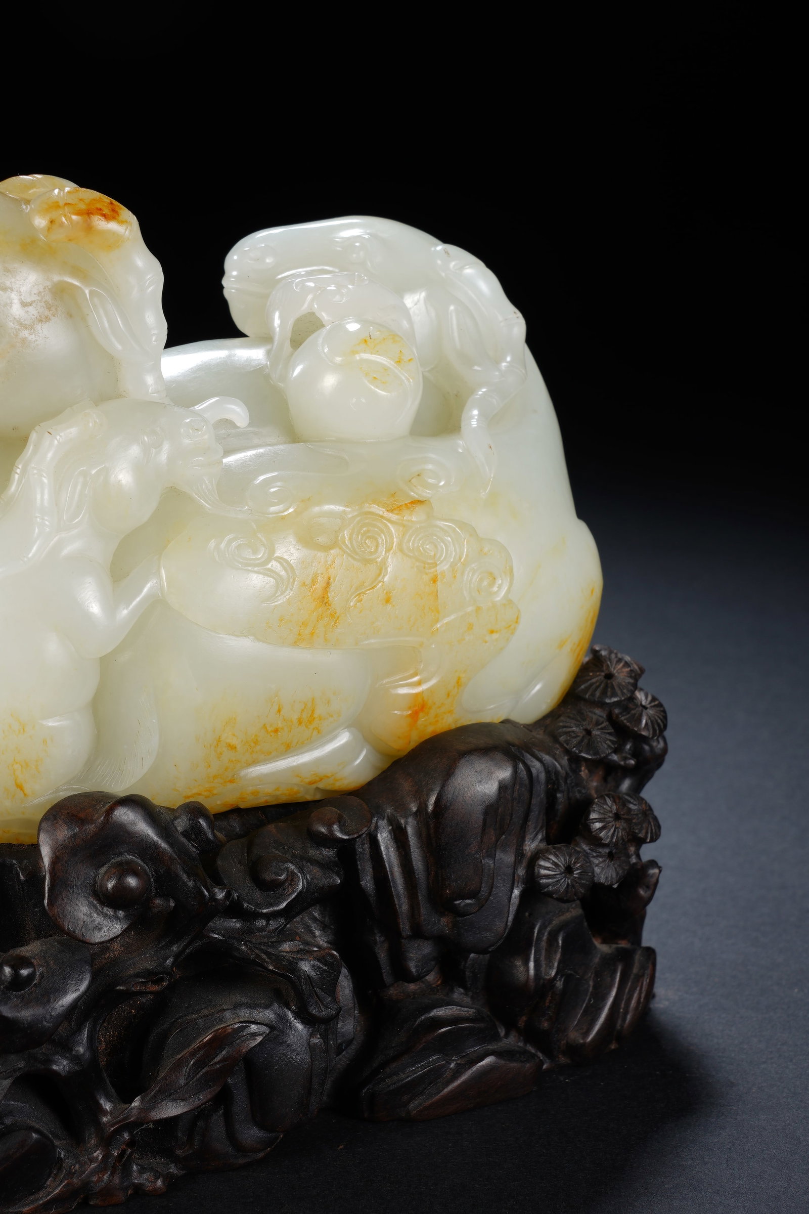 Jade Carved Ram Shape Figure - 4