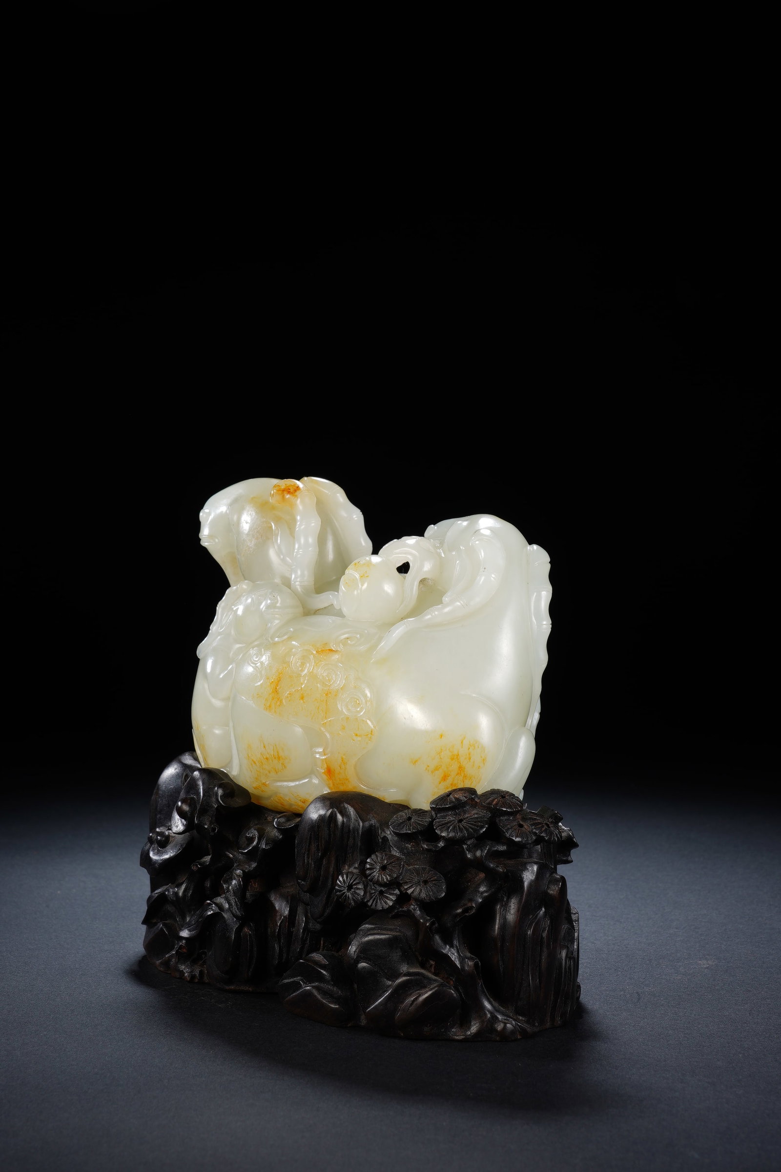 Jade Carved Ram Shape Figure - 6