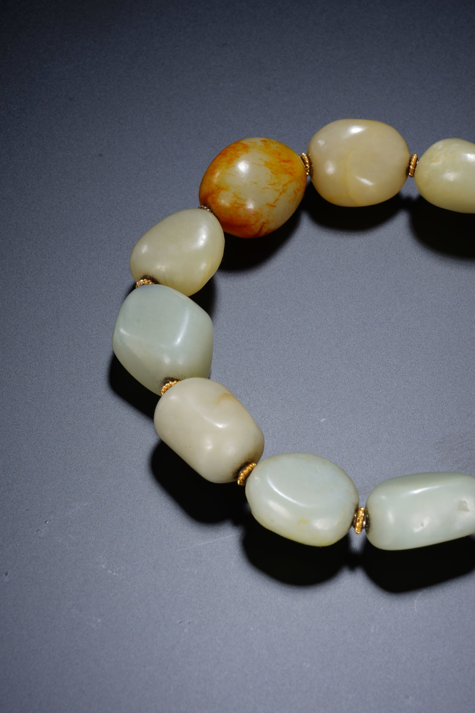 Jade Stone Bead Bracelet - 2