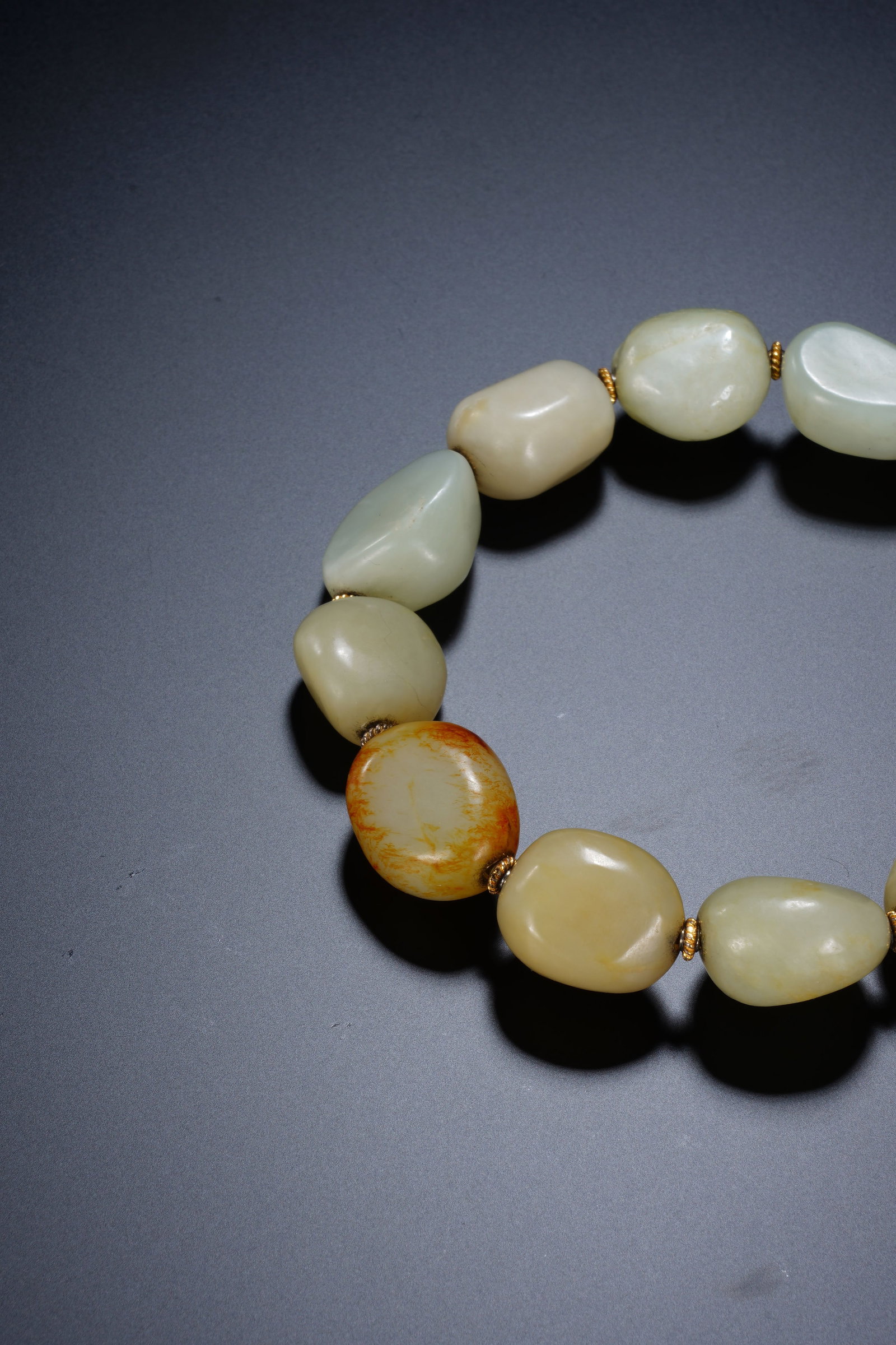 Jade Stone Bead Bracelet - 5